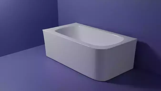 Bathtub square 3D model