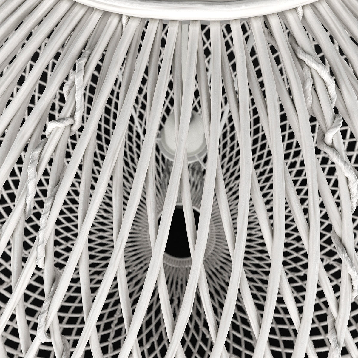 Rattan Pendant Light 3D model_7