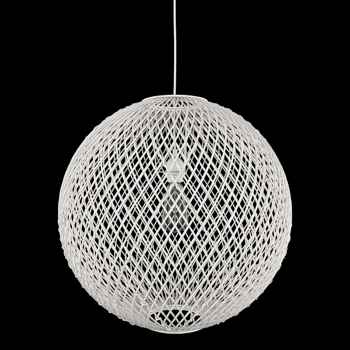 Rattan Pendant Light 3D model_2