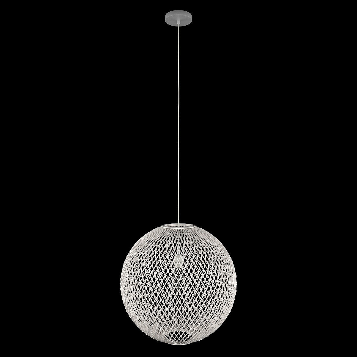 Rattan Pendant Light 3D model_4