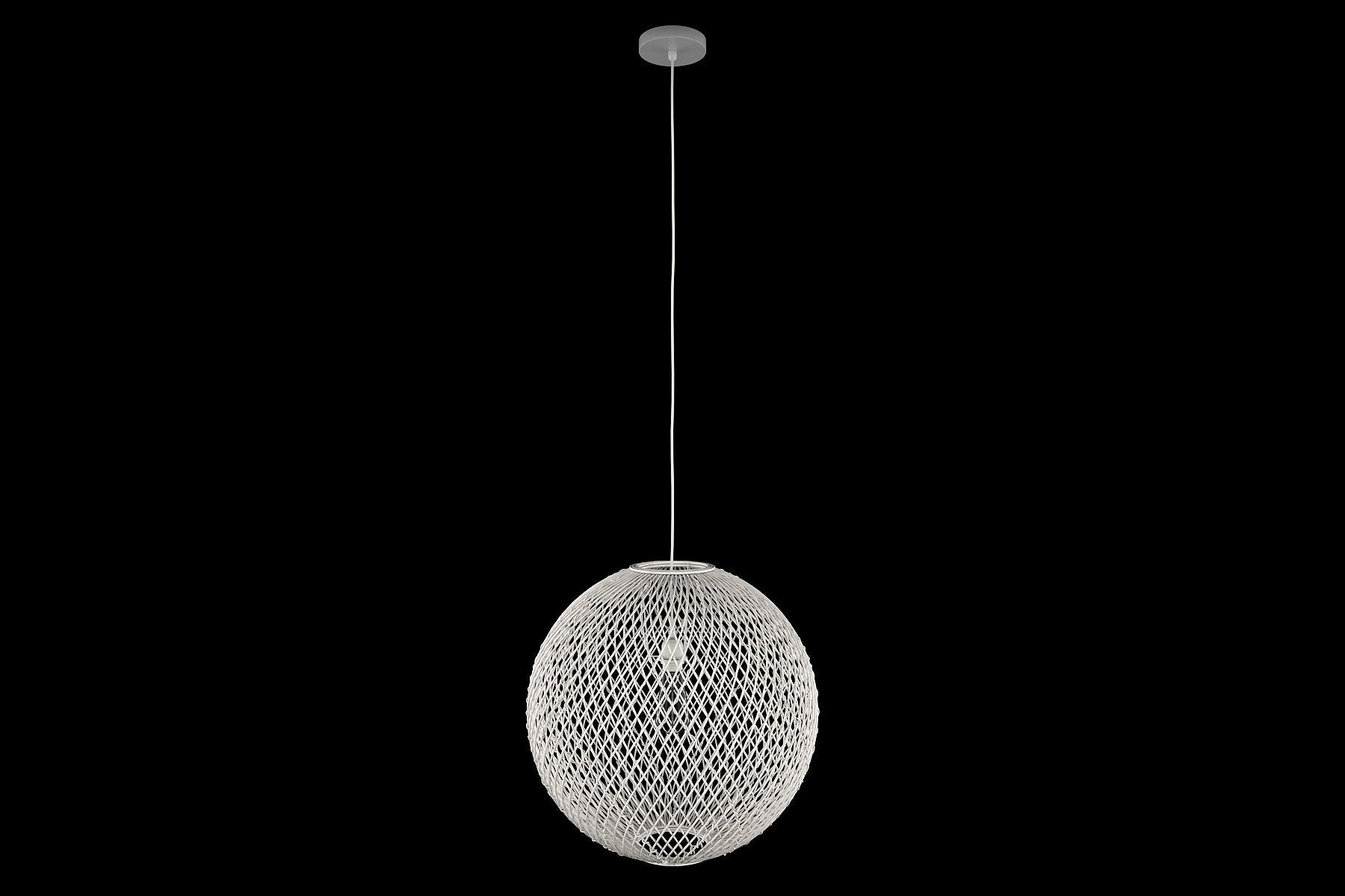 Rattan Pendant Light 3D model_1