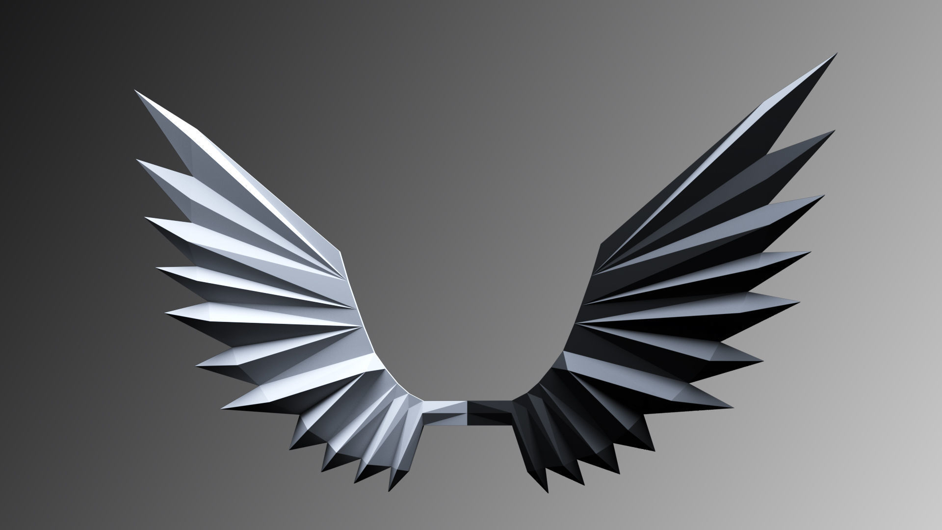 Wings Papercraft 3D 3D model_4