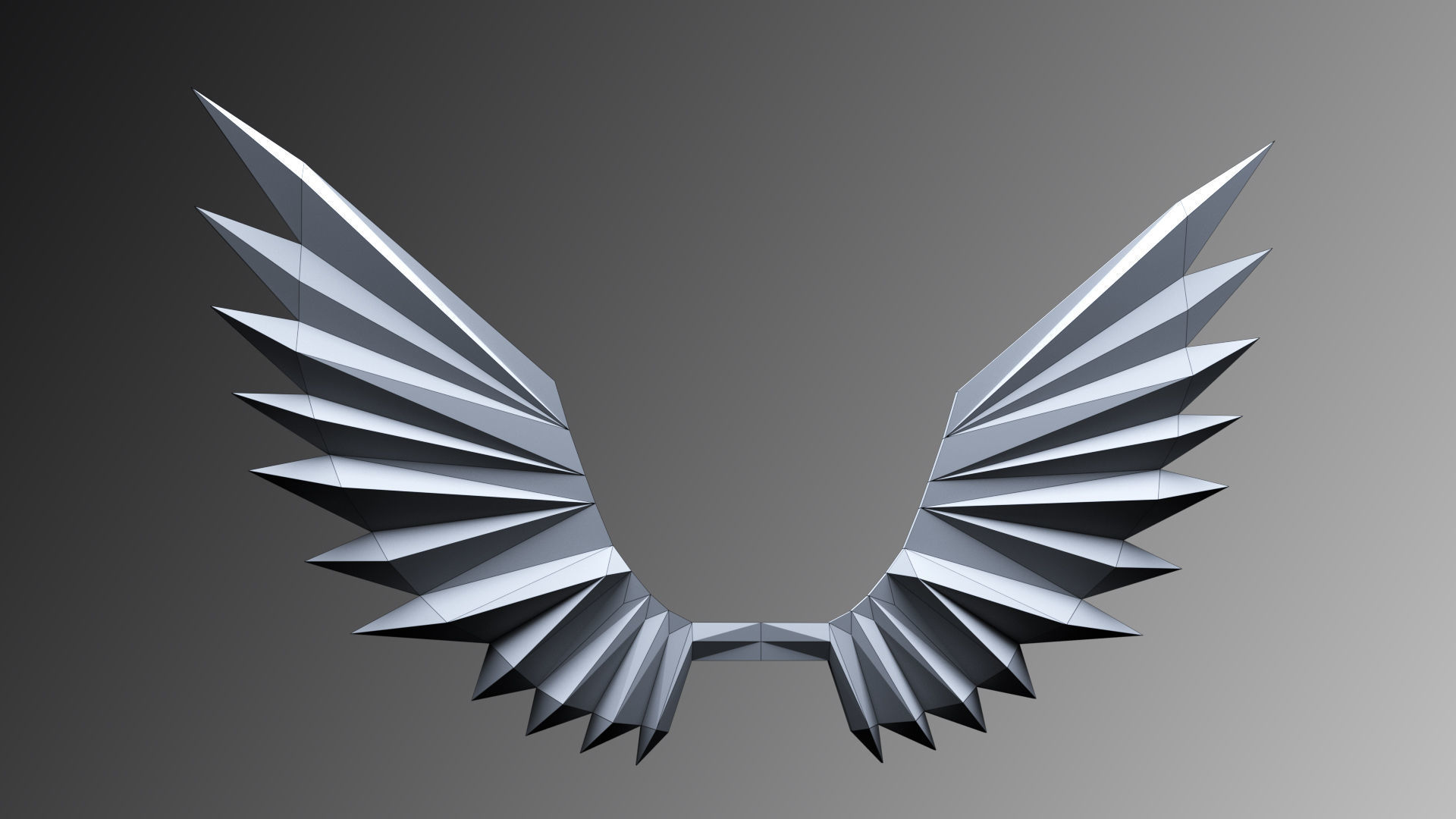 Wings Papercraft 3D 3D model_3