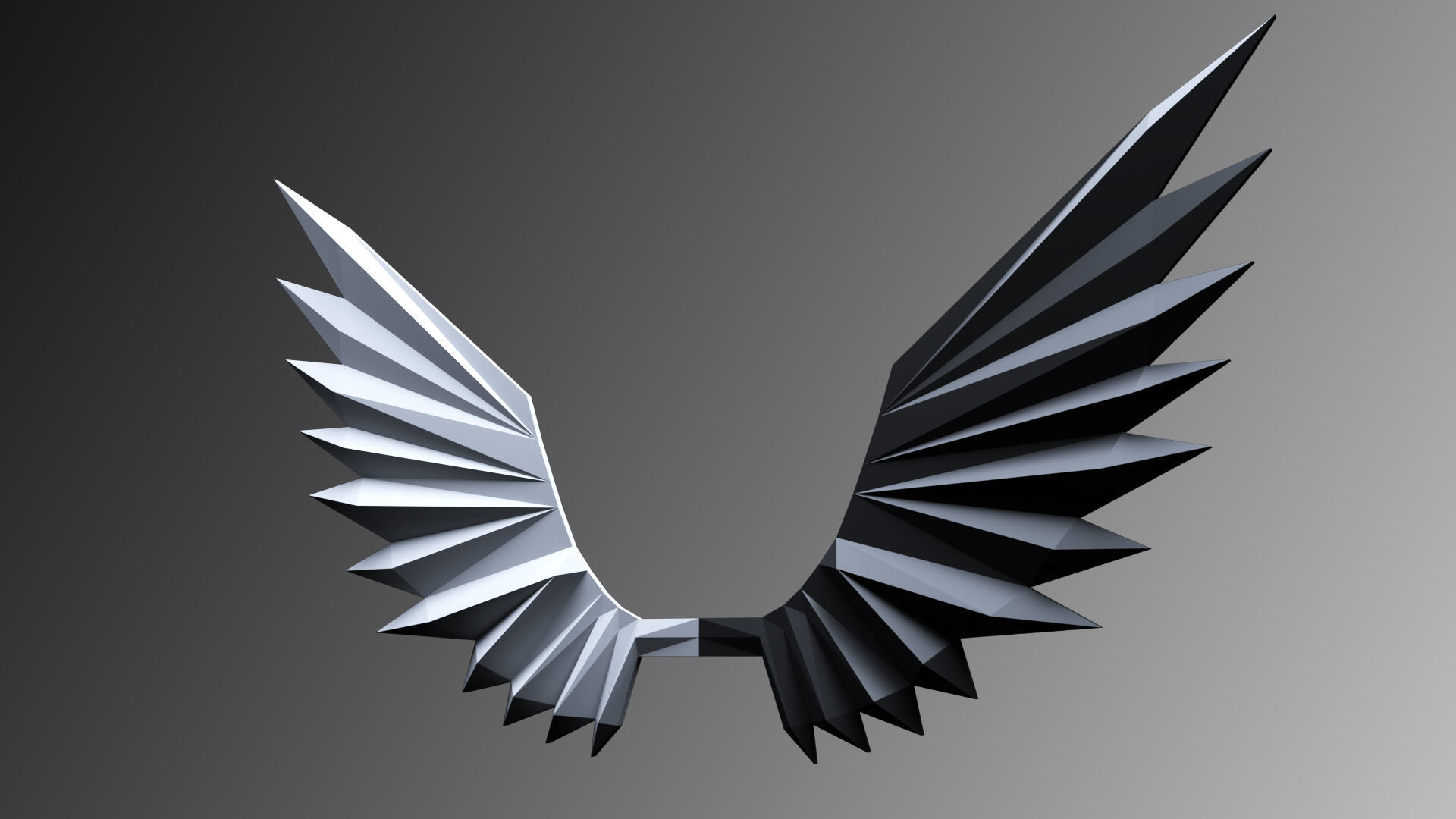Wings Papercraft 3D 3D model_6