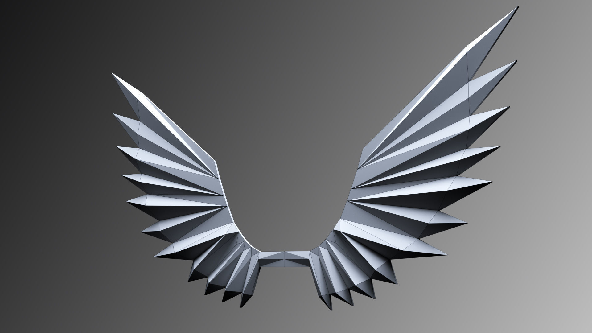 Wings Papercraft 3D 3D model_7