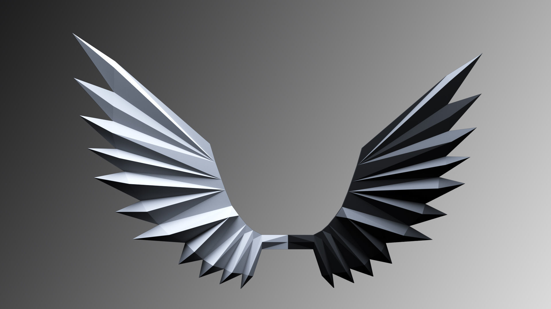 Wings Papercraft 3D 3D model_2