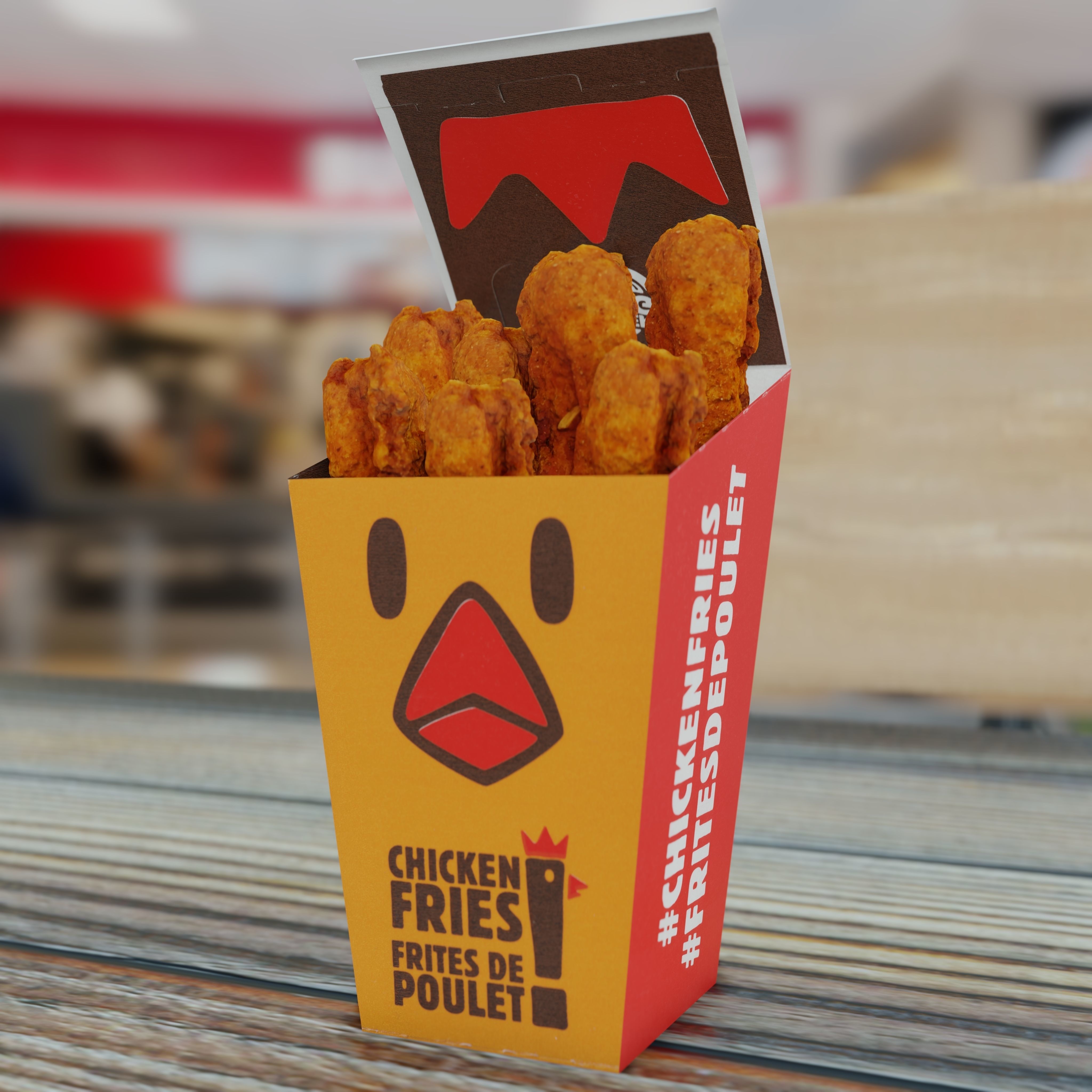 Burger King Chicken Fries Photorealistic Low Poly PBR Low-poly 3D model_20