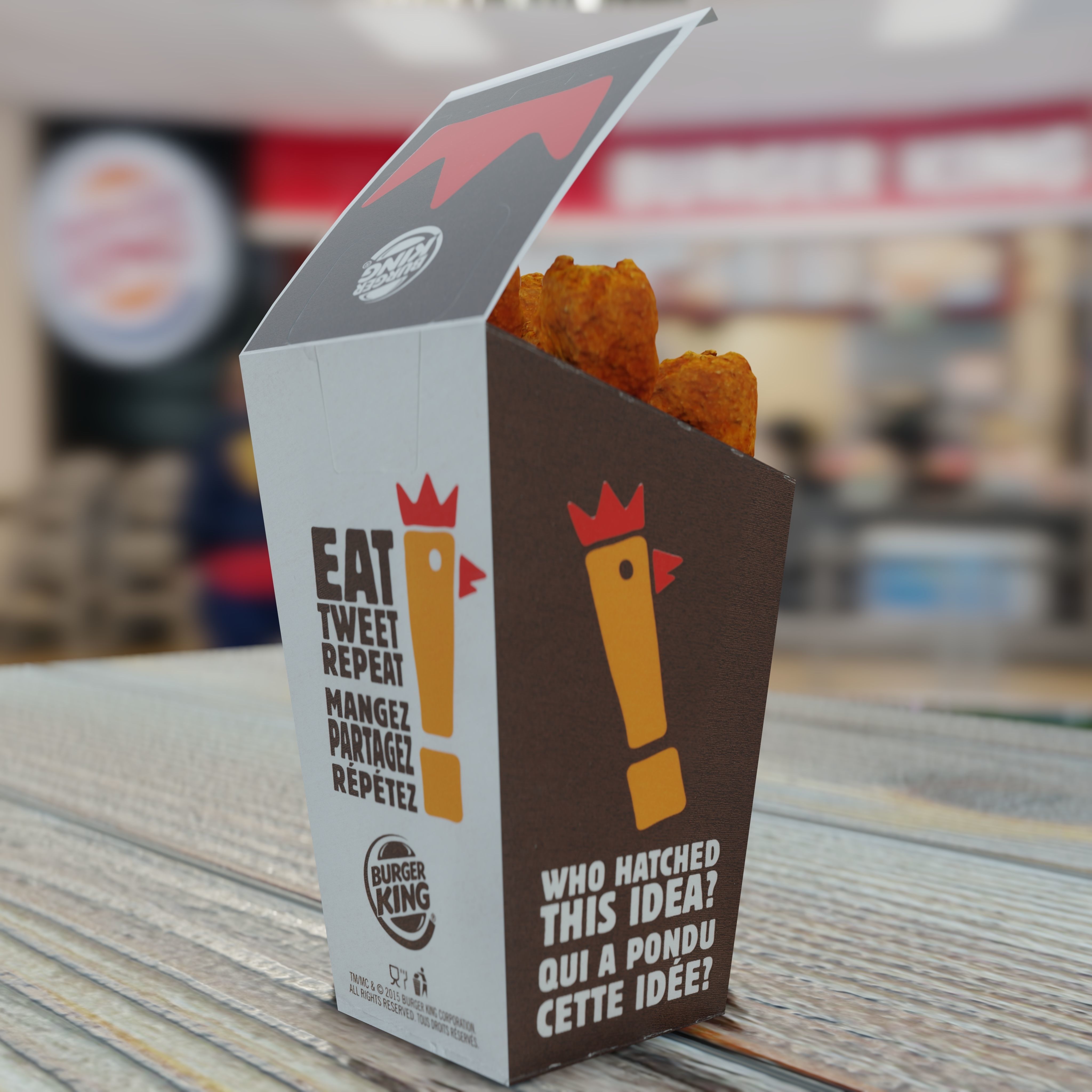 Burger King Chicken Fries Photorealistic Low Poly PBR Low-poly 3D model_14