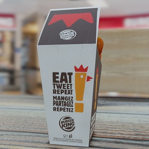 Burger King Chicken Fries Photorealistic Low Poly PBR Low-poly 3D model 7