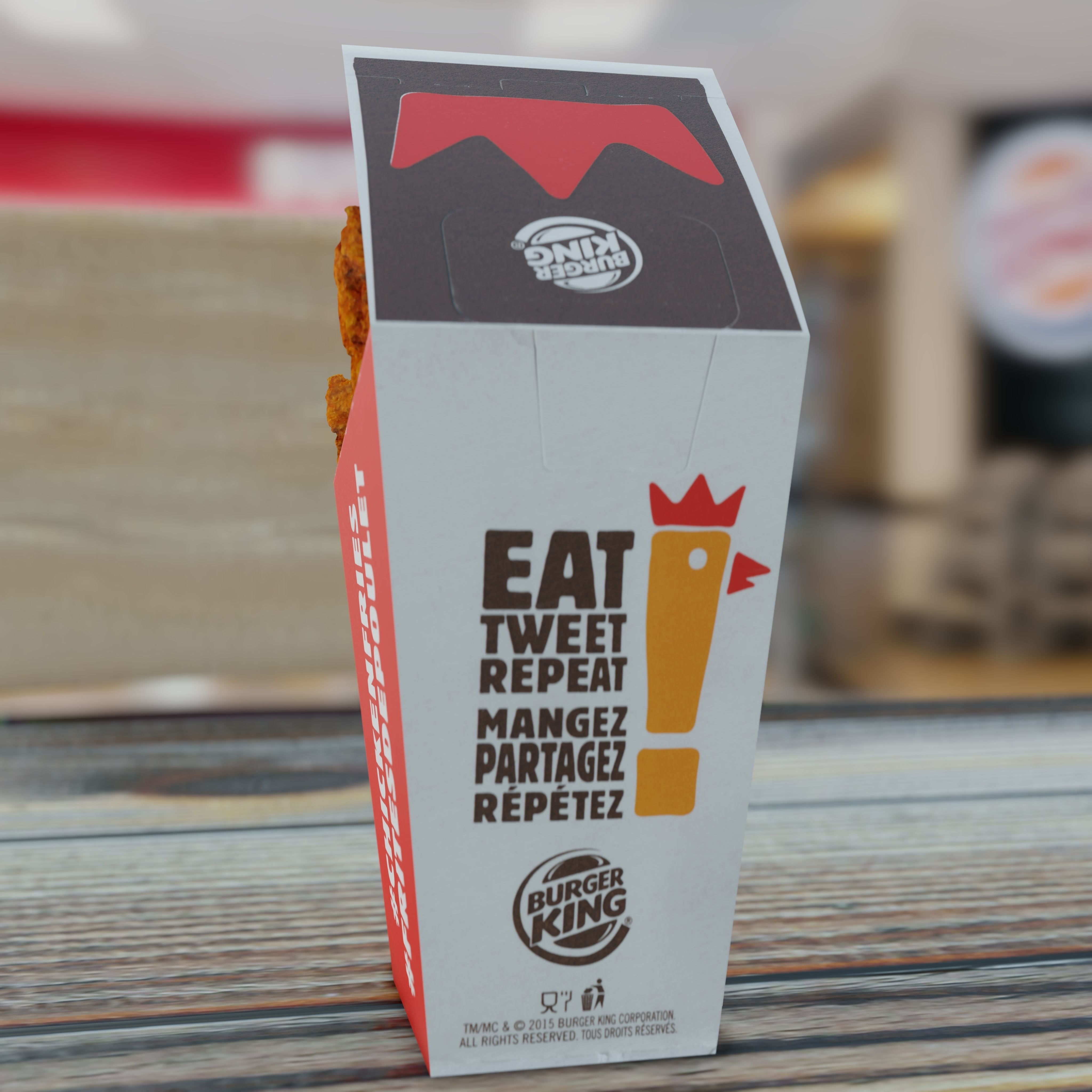 Burger King Chicken Fries Photorealistic Low Poly PBR Low-poly 3D model_6