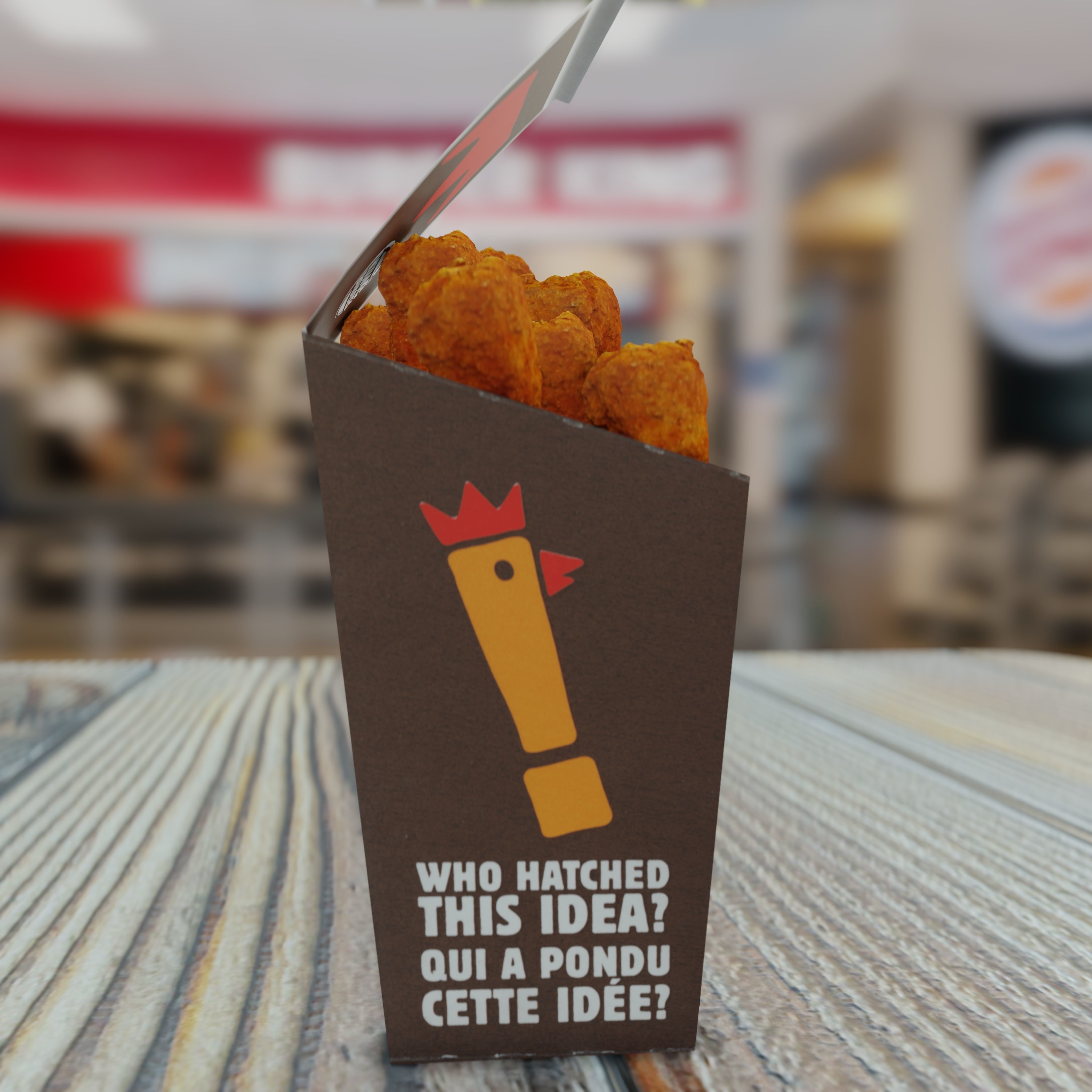 Burger King Chicken Fries Photorealistic Low Poly PBR Low-poly 3D model_23