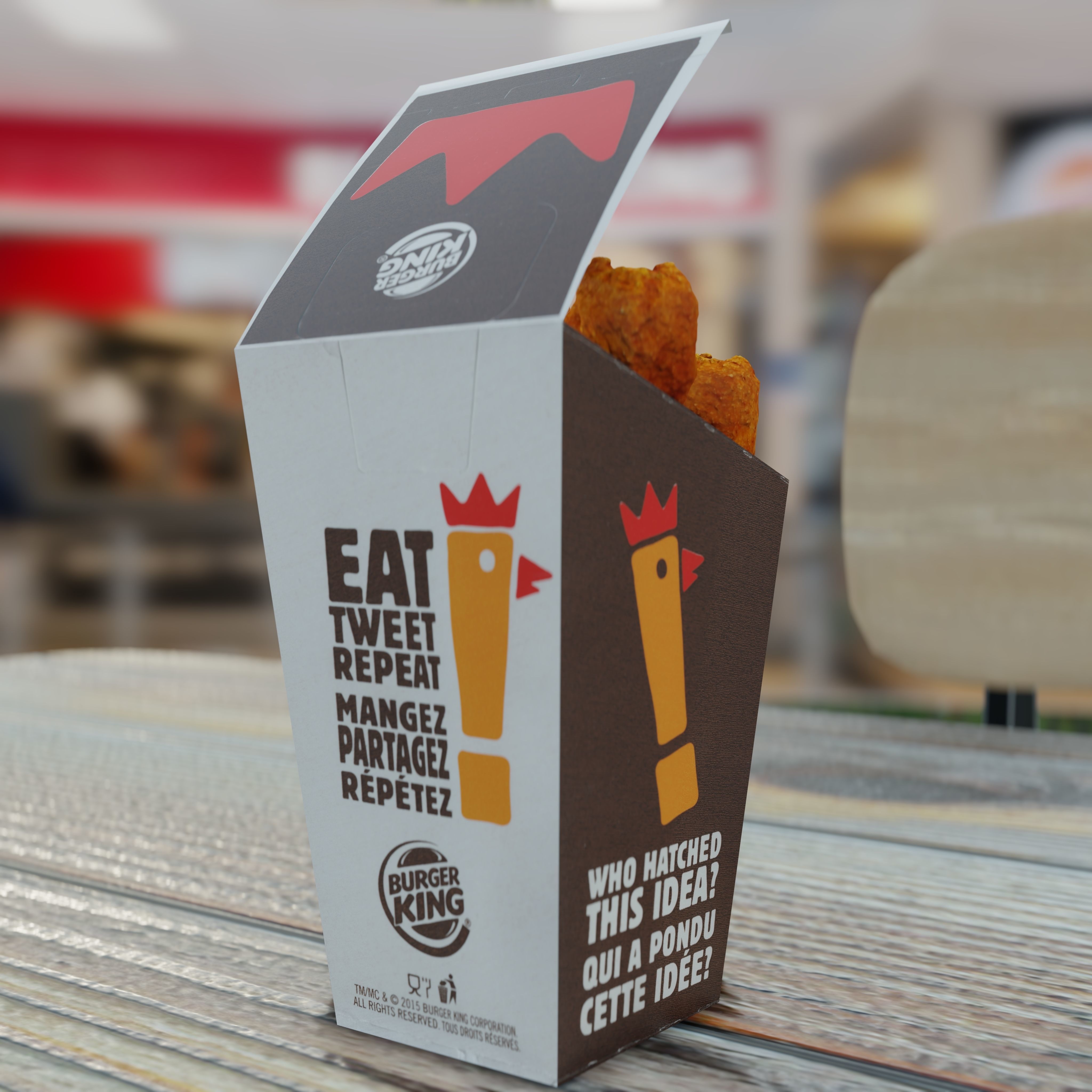 Burger King Chicken Fries Photorealistic Low Poly PBR Low-poly 3D model_24