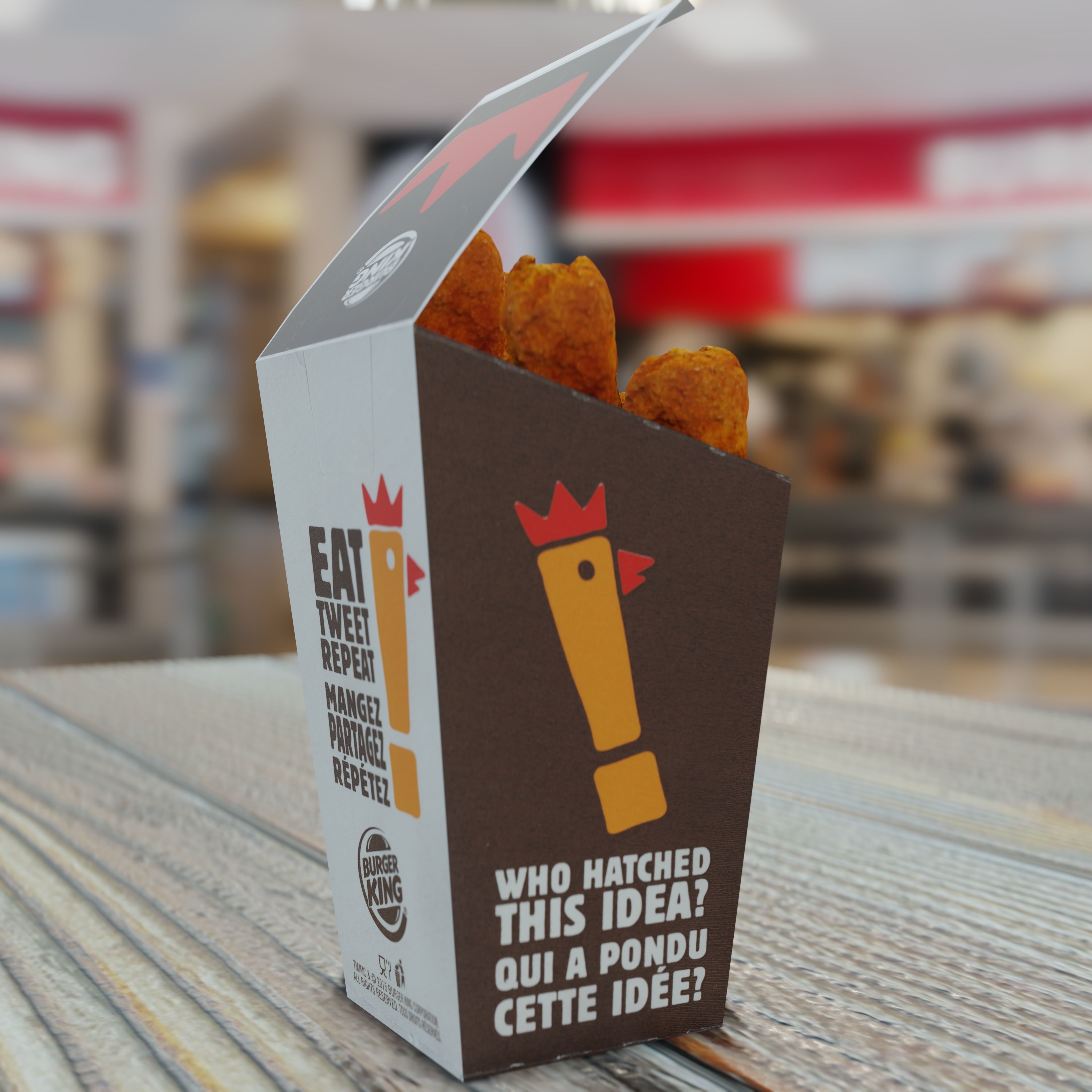 Burger King Chicken Fries Photorealistic Low Poly PBR Low-poly 3D model_19