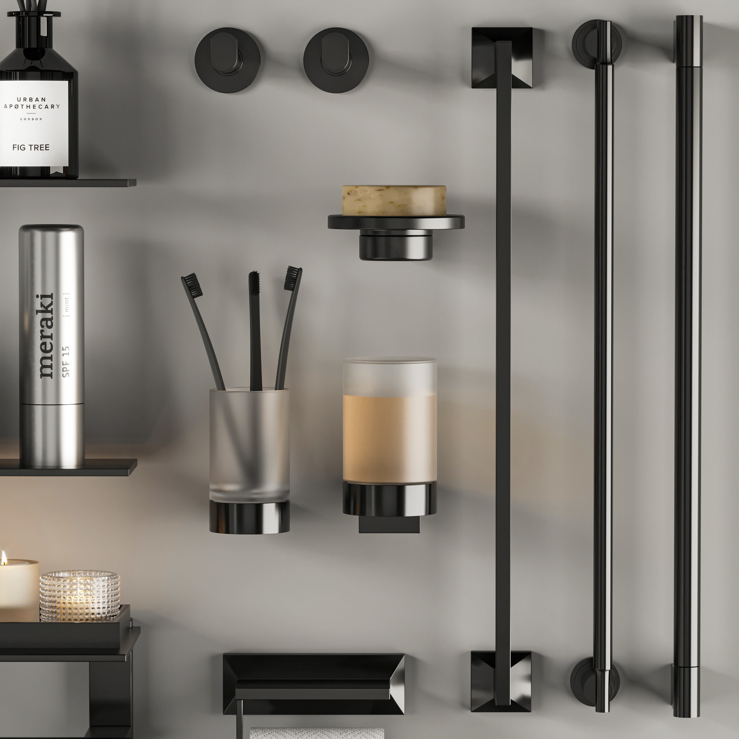 Bathroom accessories 3D model_3