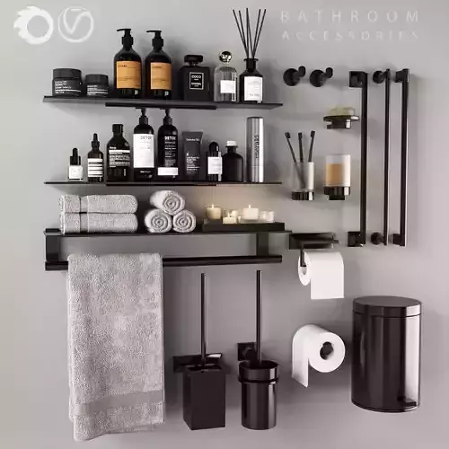 Bathroom accessories 3D model