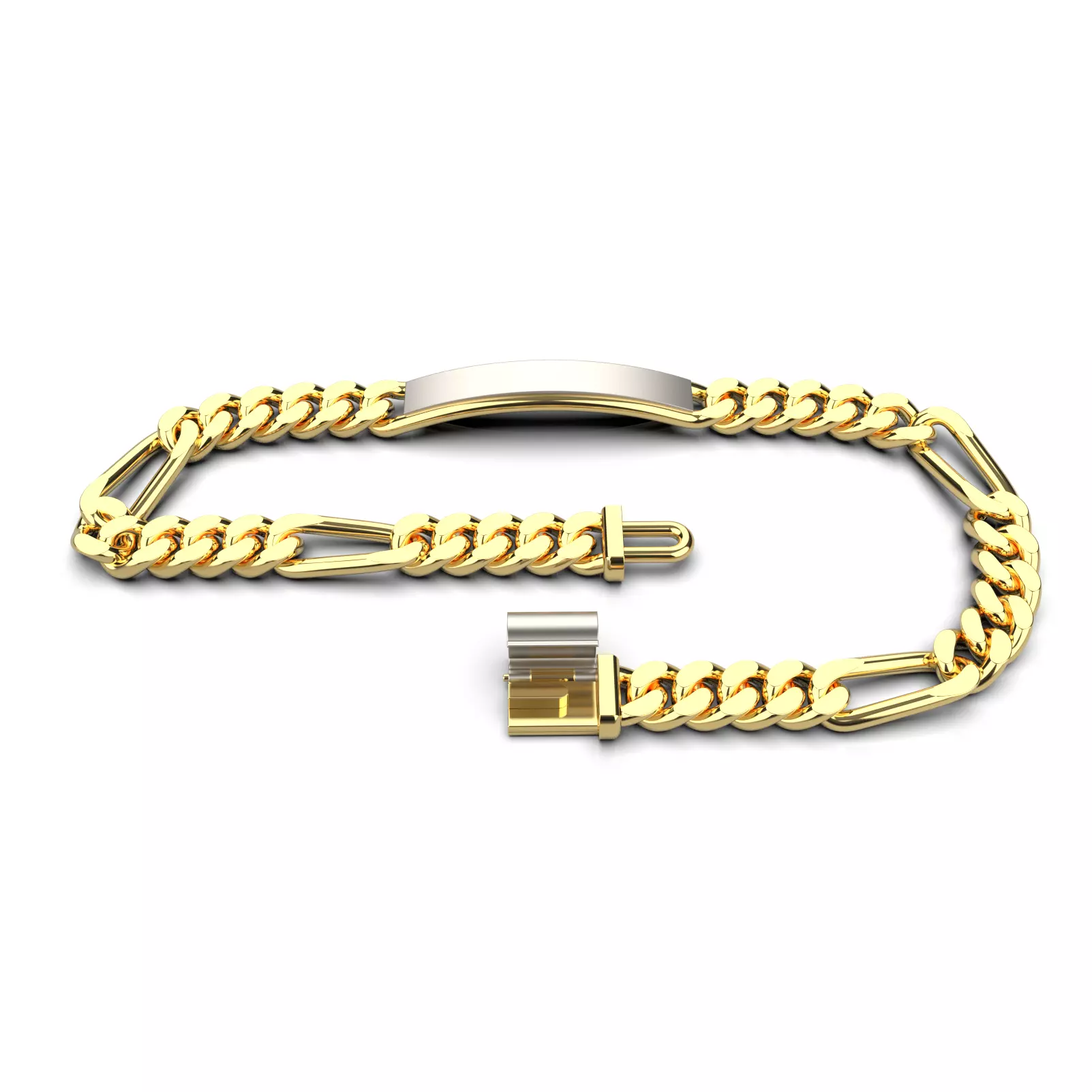 CUBAN LINK CHAIN BRACELET BR03 3D print model