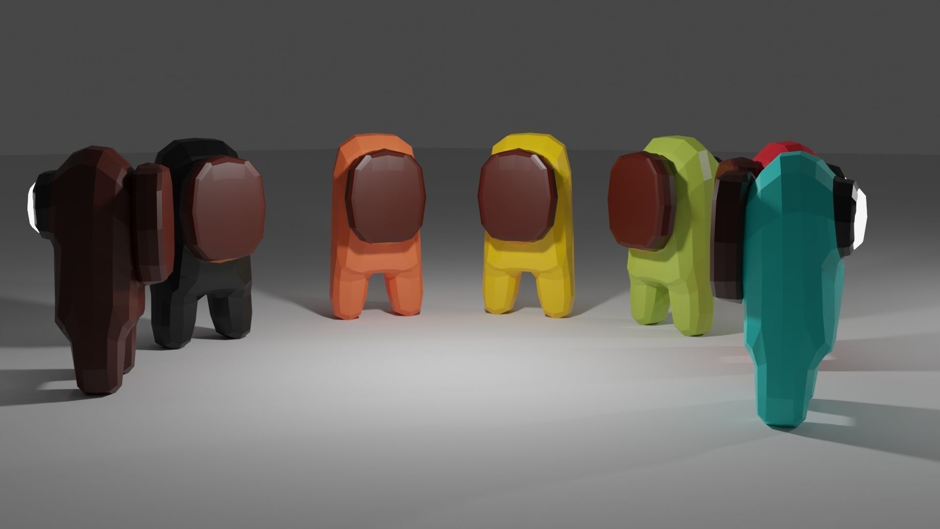 the 3d model of the characters from the game umong ass  Free 3D model_1
