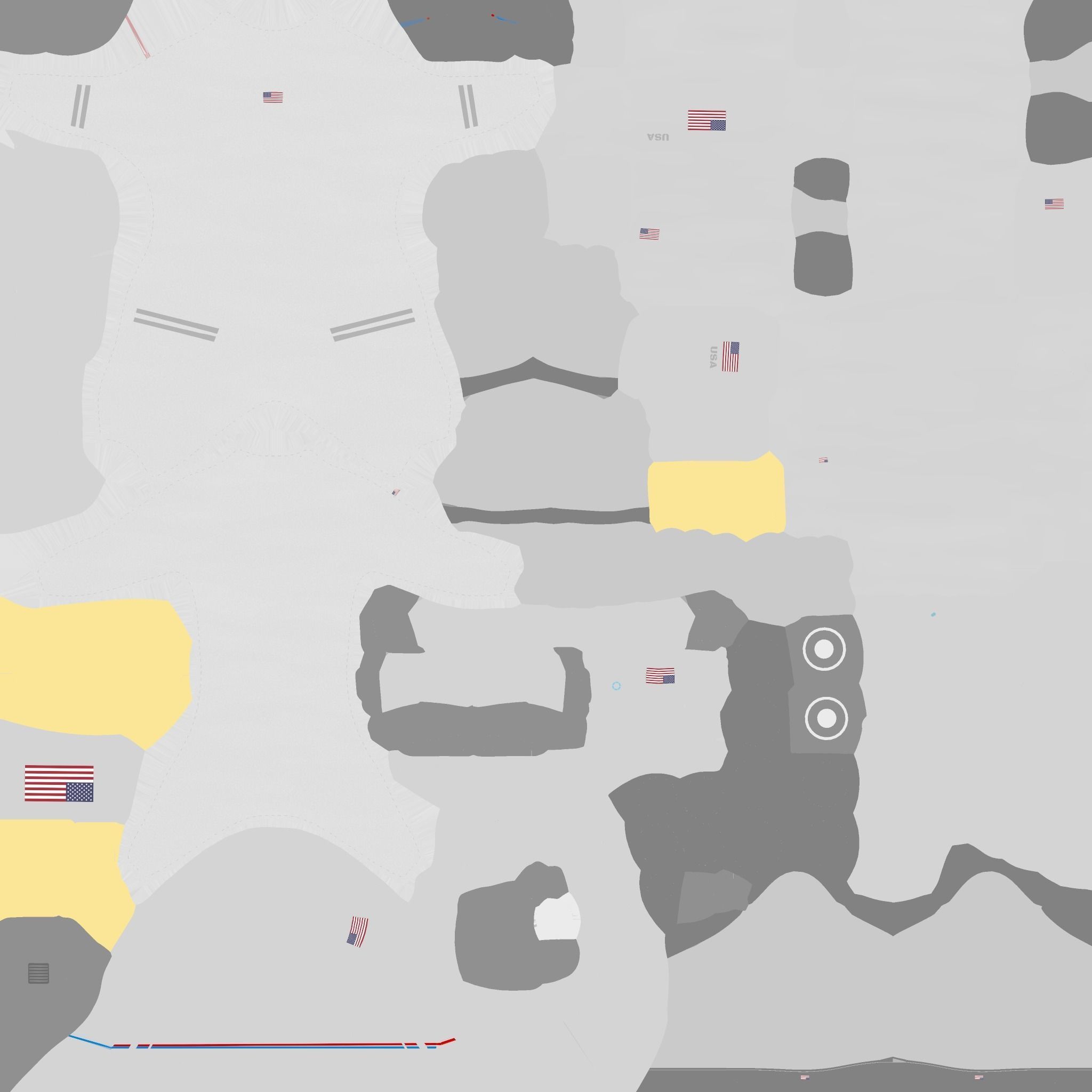 Astronaut Outfit 01 - White USA - Character Design Fashion Low-poly 3D model_20