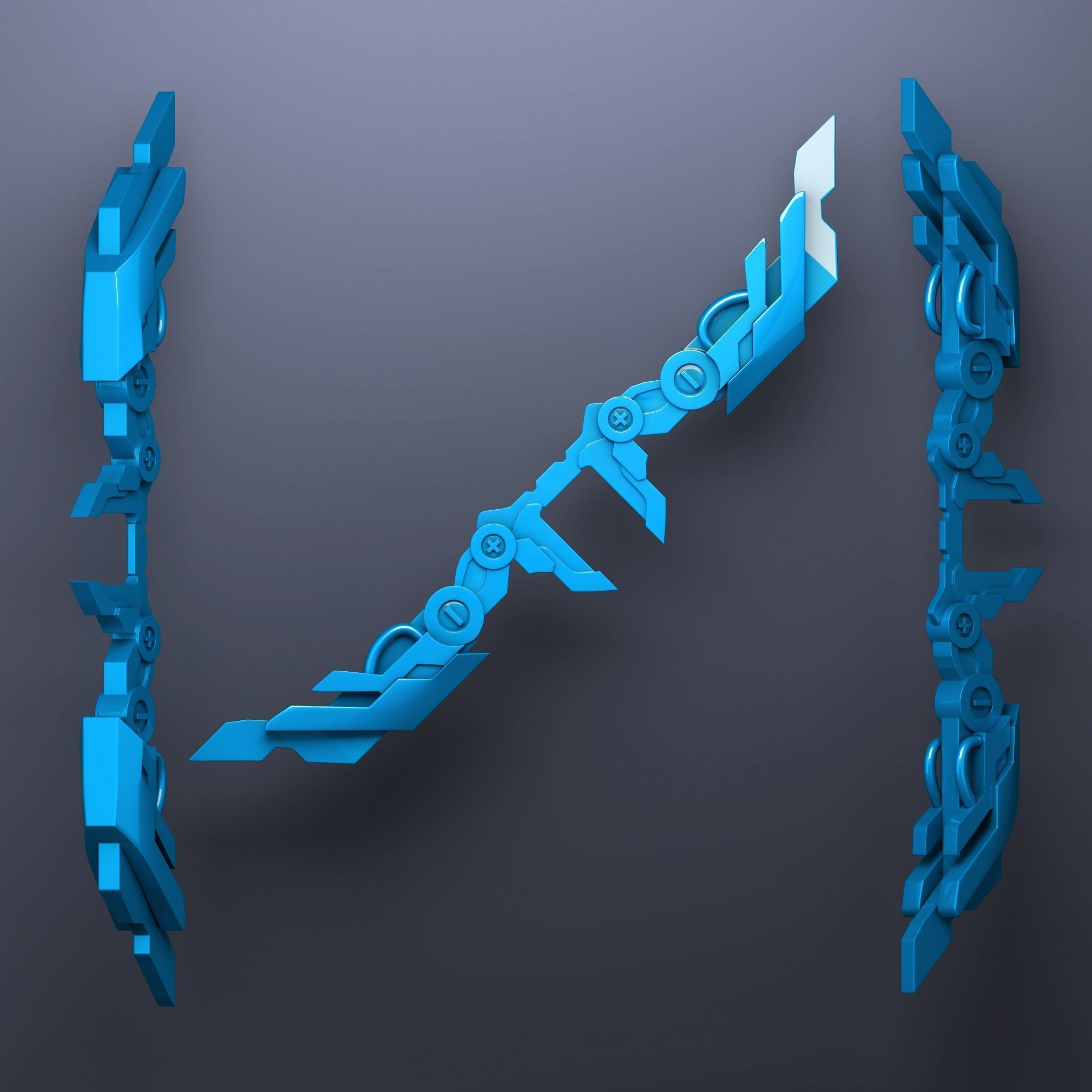Project Ashes Bow From League Of Legends Low-poly 3D model_1