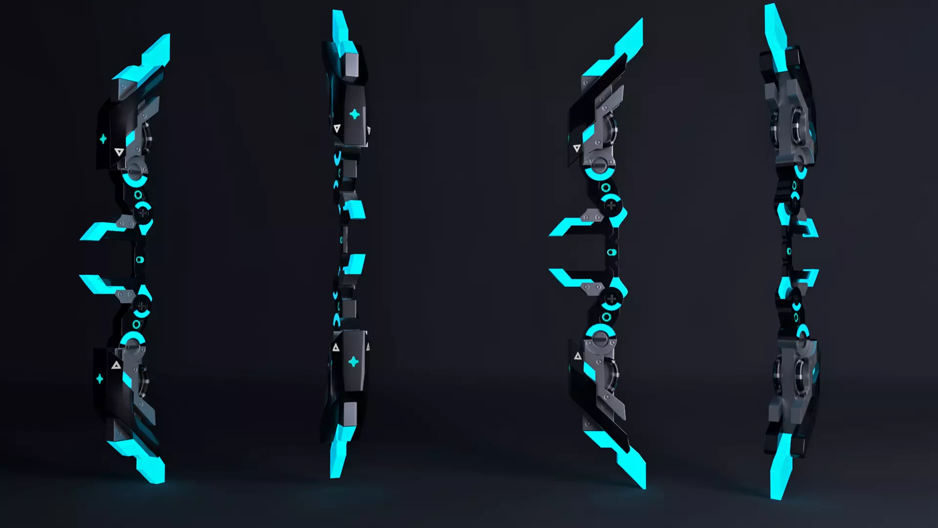Project Ashes Bow From League Of Legends Low-poly 3D model_0