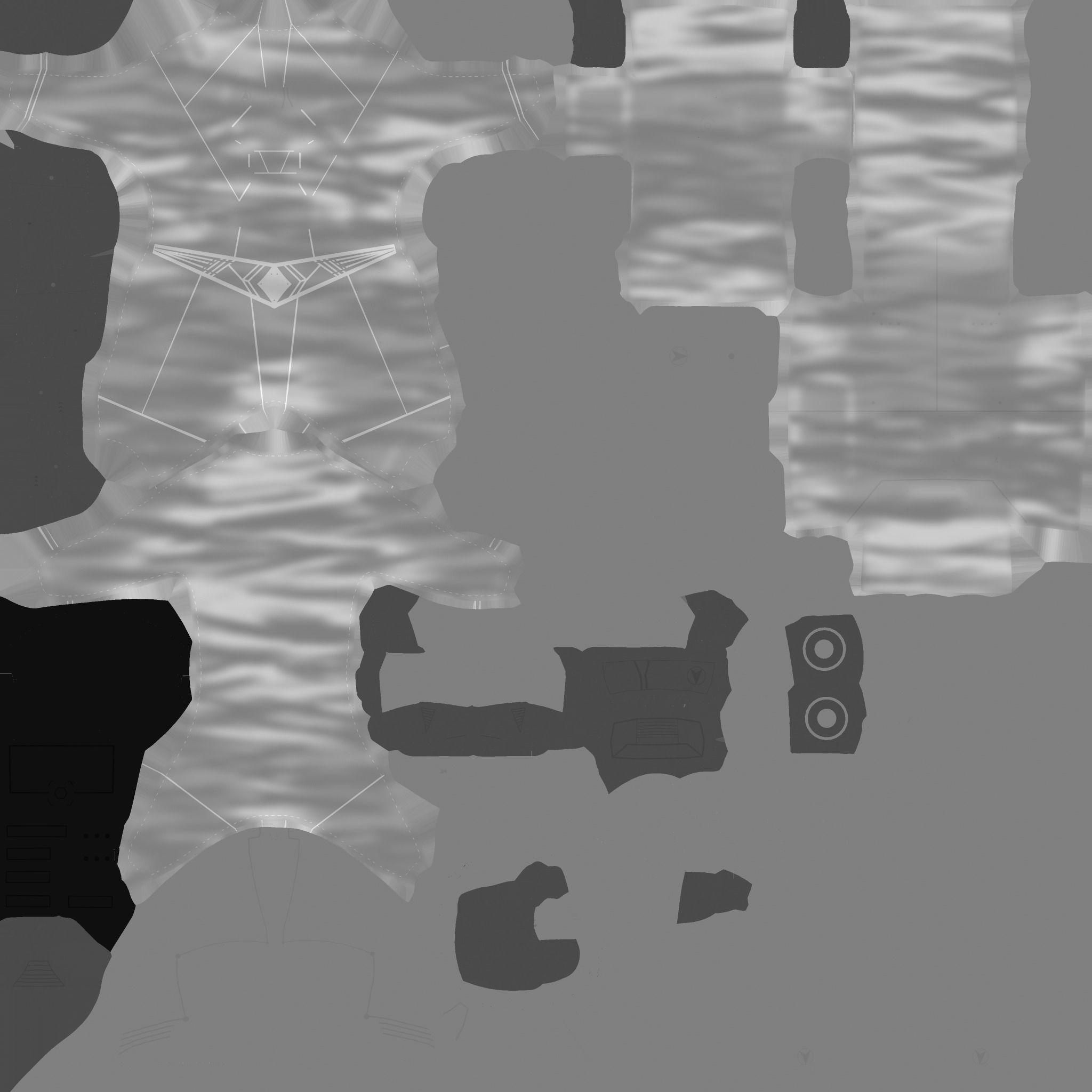 Astronaut Outfit 03 - Orange - Character Design Fashion Low-poly 3D model_23