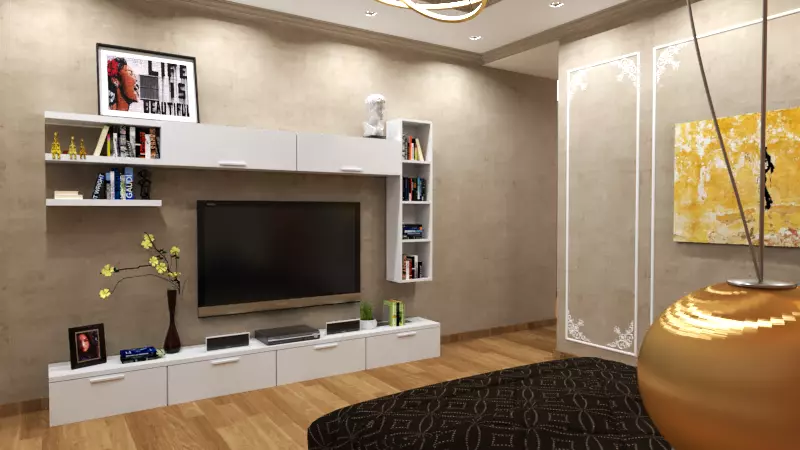 bedroom tv stand design for living room 3D model