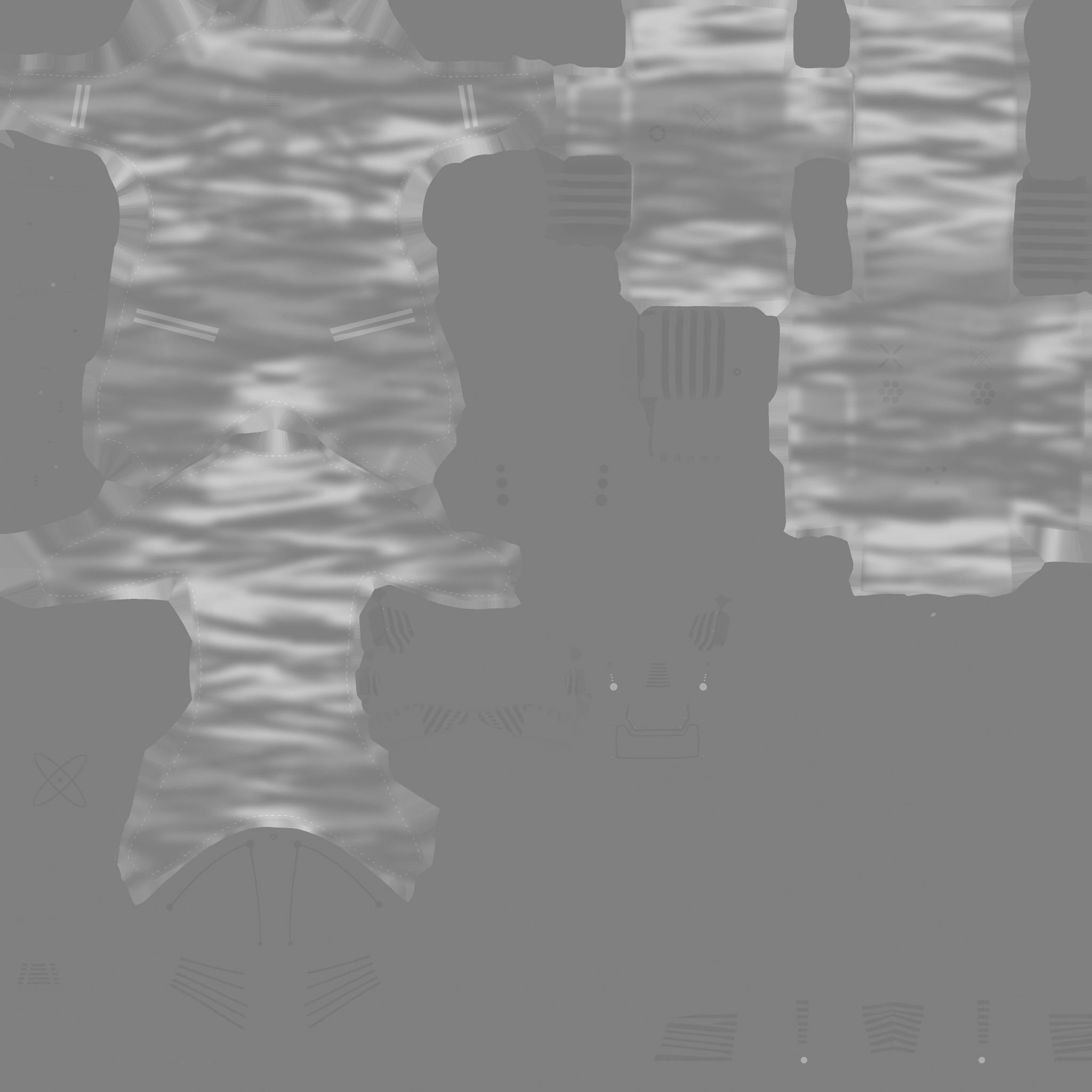 Astronaut Outfit 04 - Pink Female - Character Design Fashion Low-poly 3D model_23