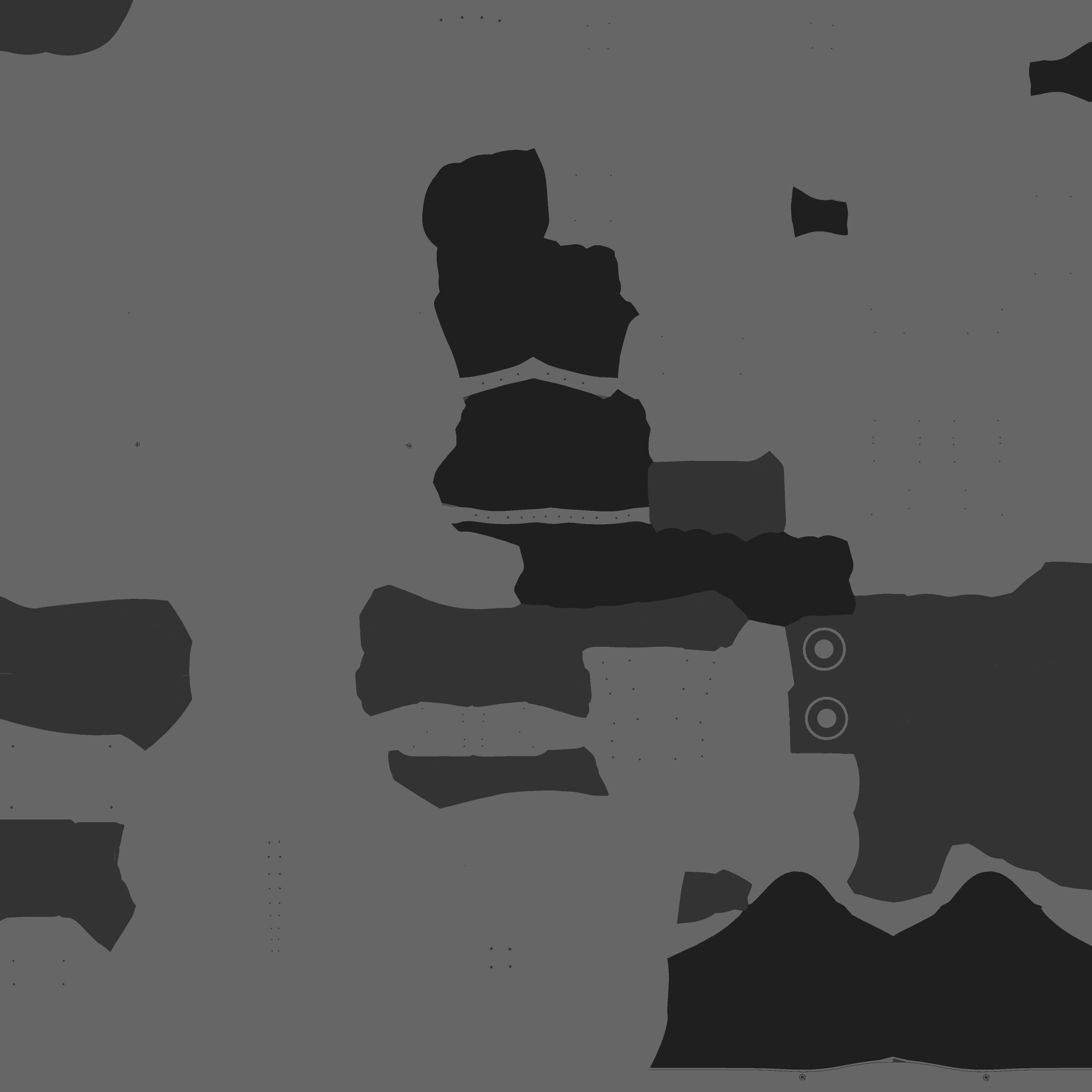 Astronaut Outfit 05 - White Blue - Character Design Fashion Low-poly 3D model_18