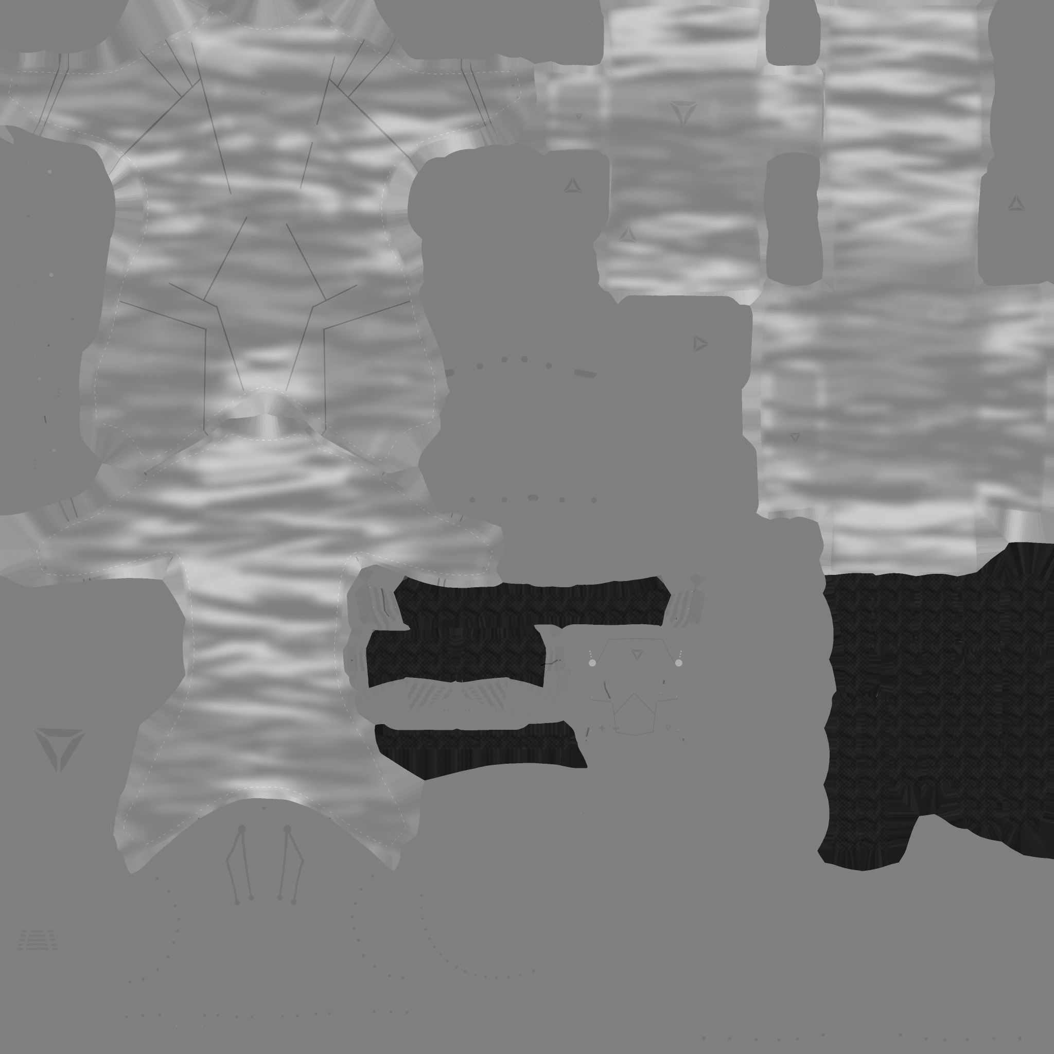 Astronaut Outfit 06 - Purple Gold - Character Design Fashion Low-poly 3D model_22