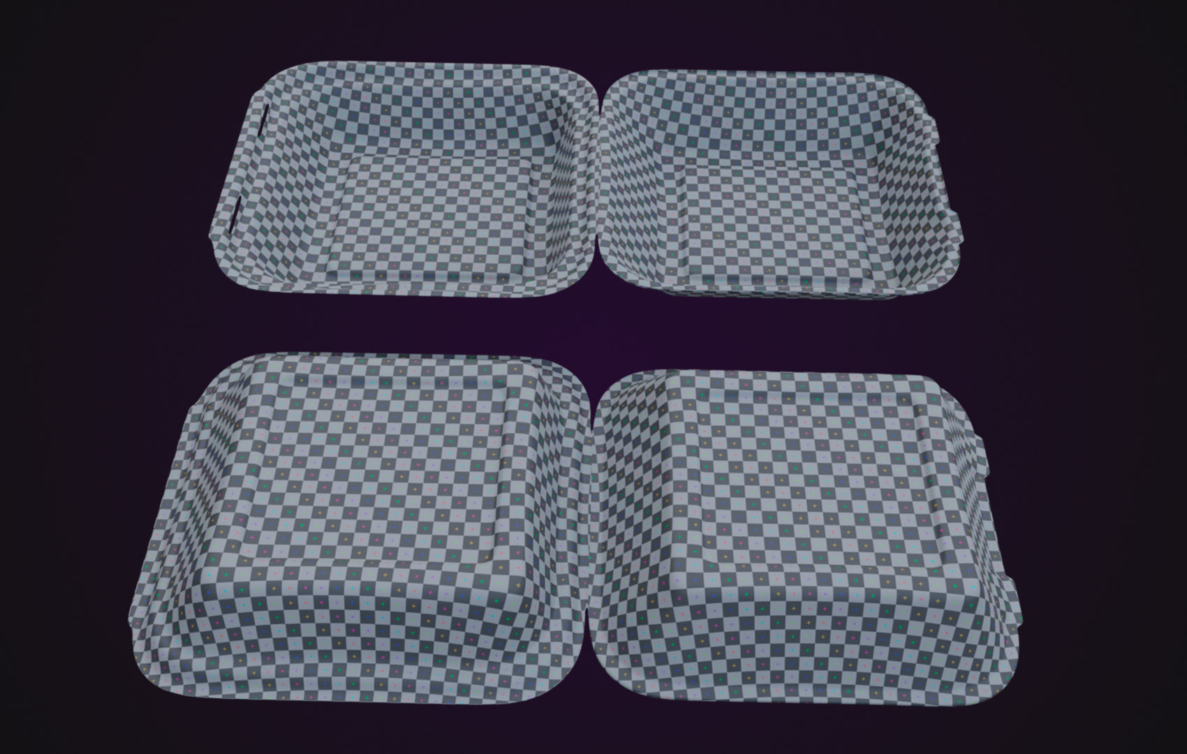 Cardboard paper - Disposable Container 3D model_23