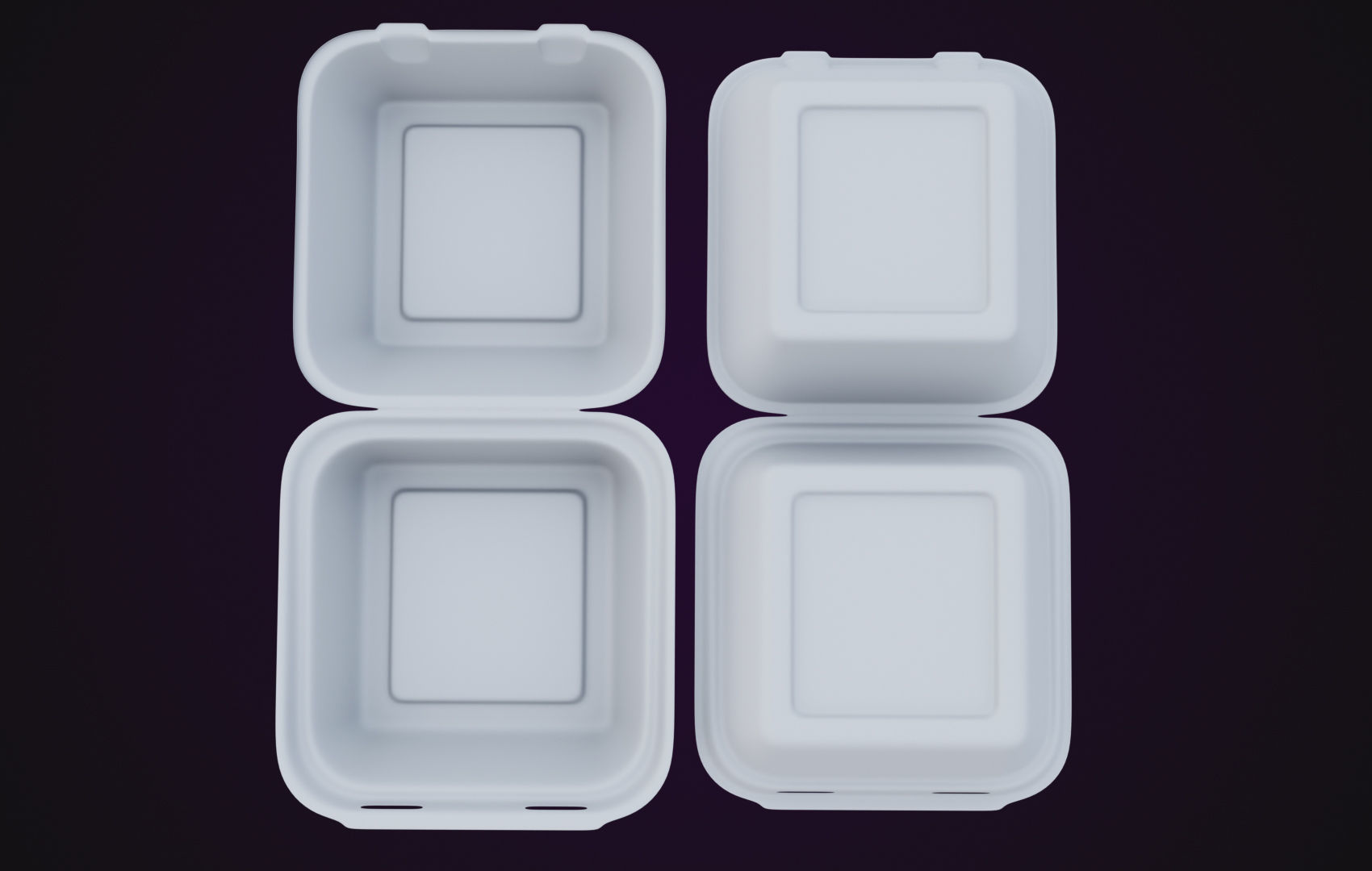 Cardboard paper - Disposable Container 3D model_29