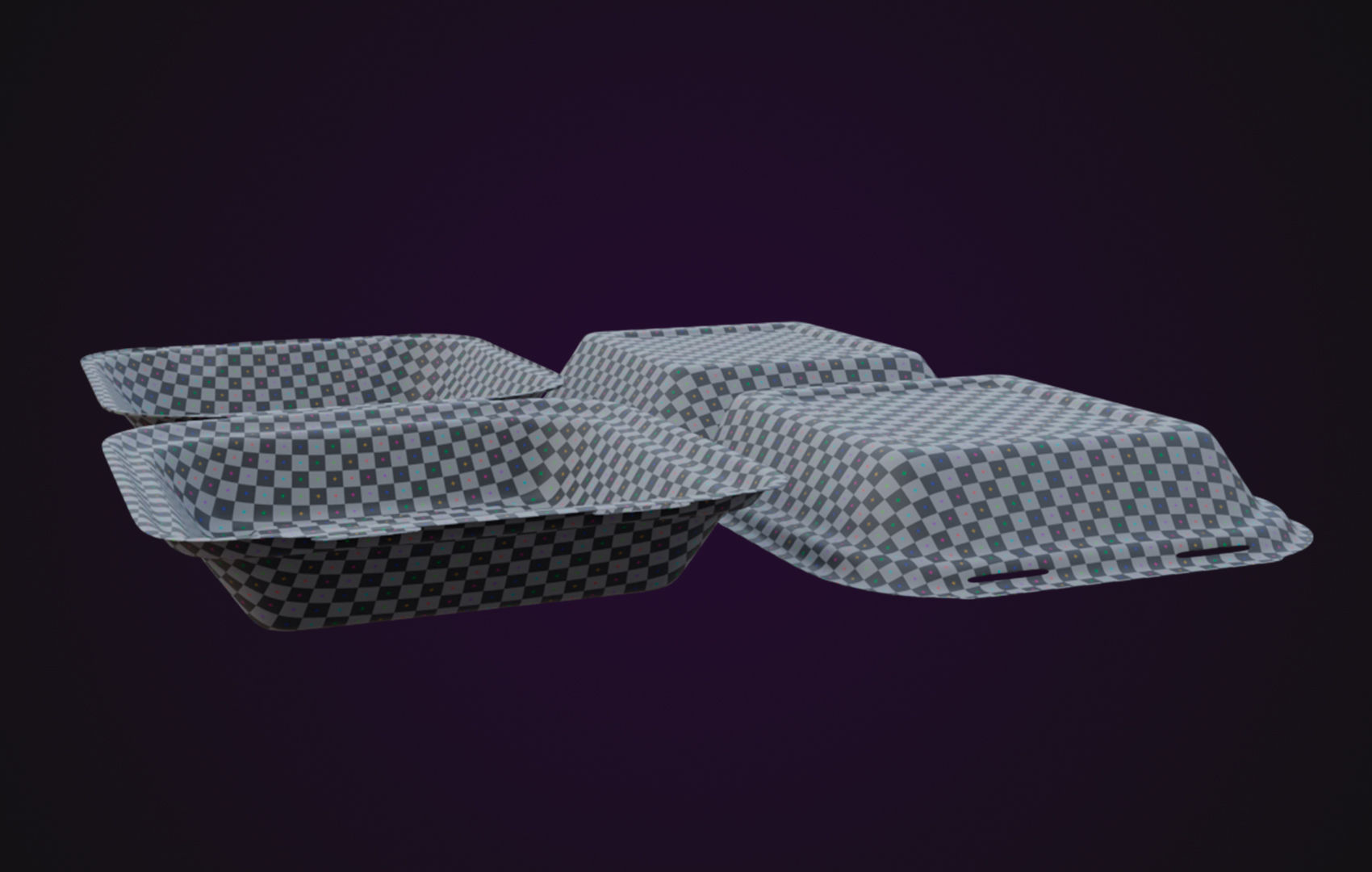 Cardboard paper - Disposable Container 3D model_12