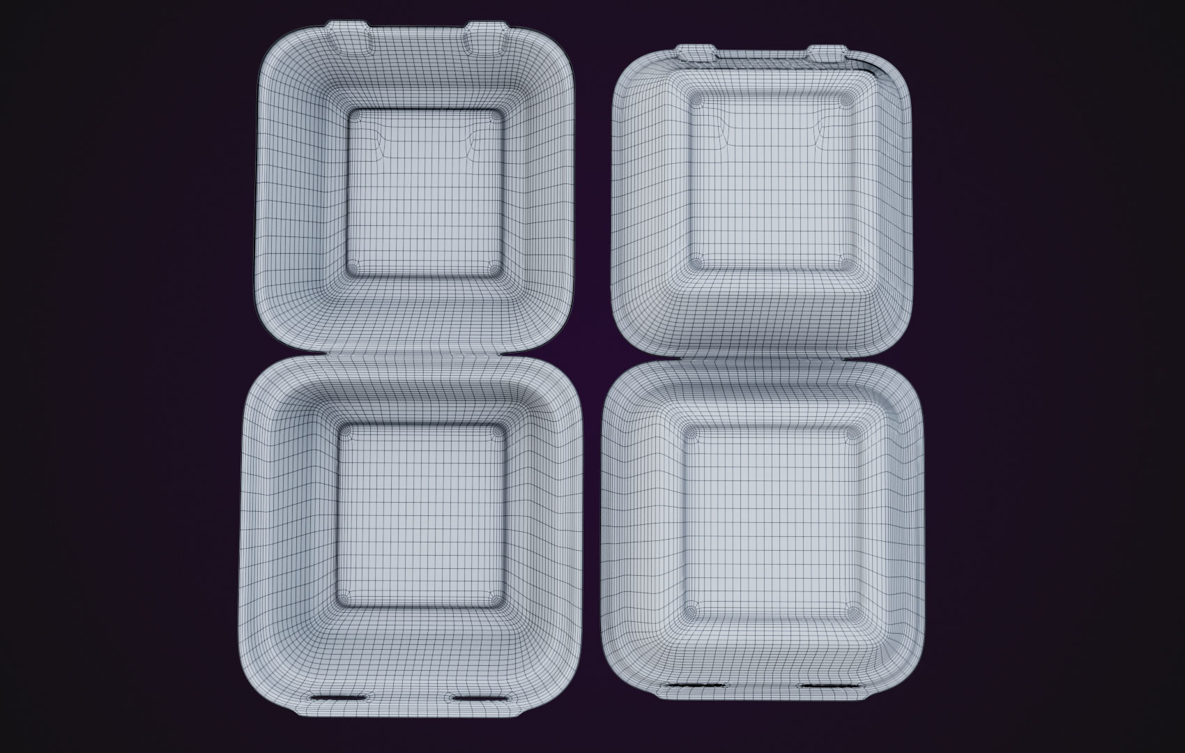 Cardboard paper - Disposable Container 3D model_26