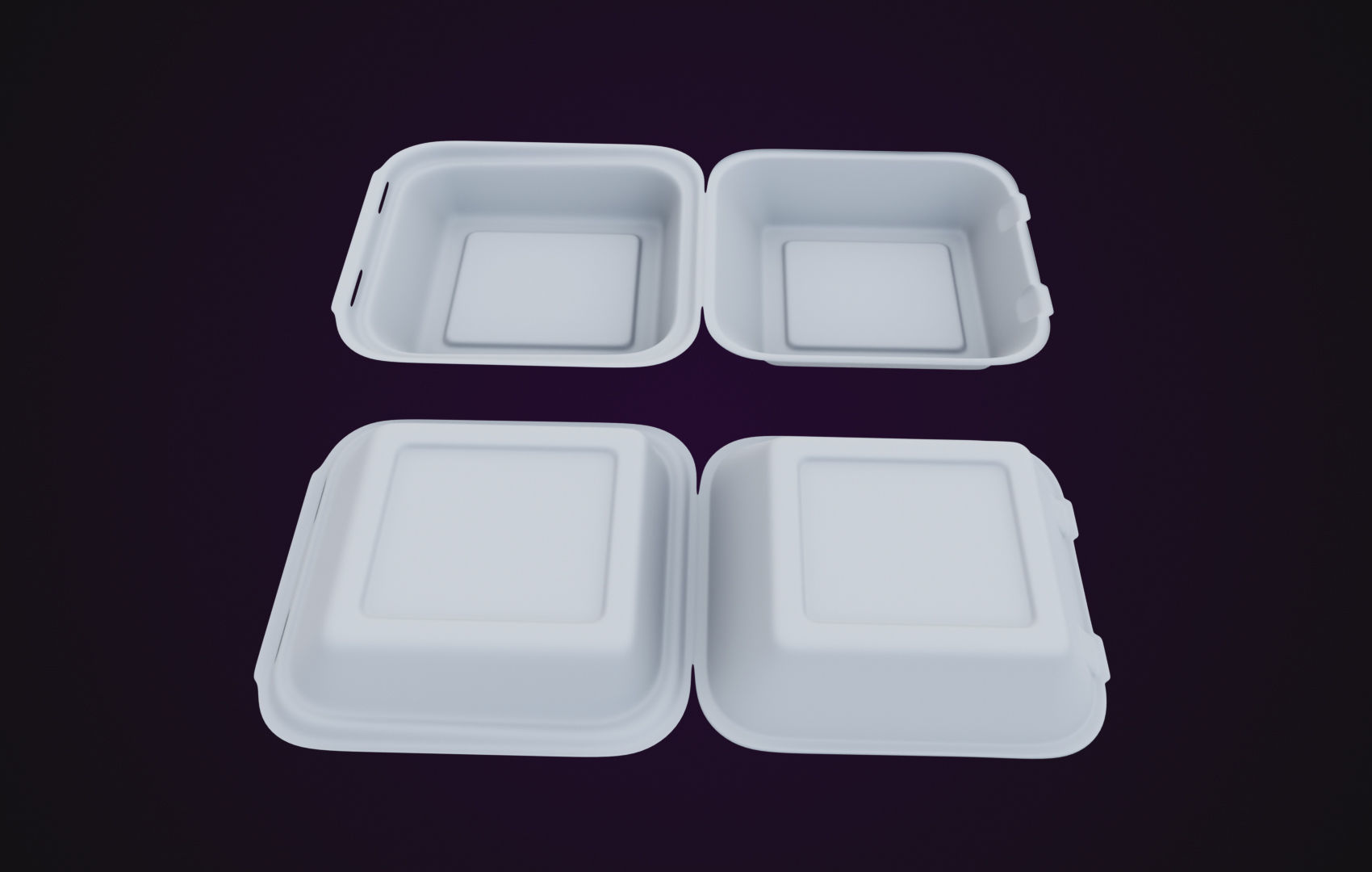Cardboard paper - Disposable Container 3D model_8