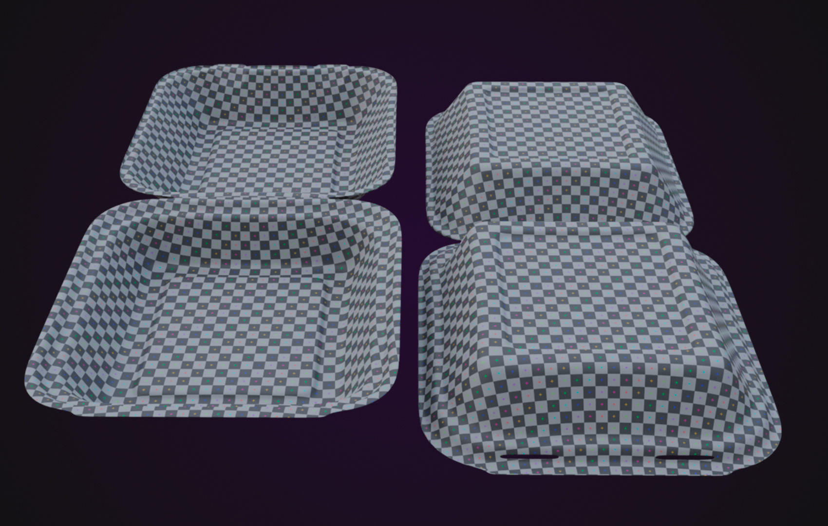 Cardboard paper - Disposable Container 3D model_36