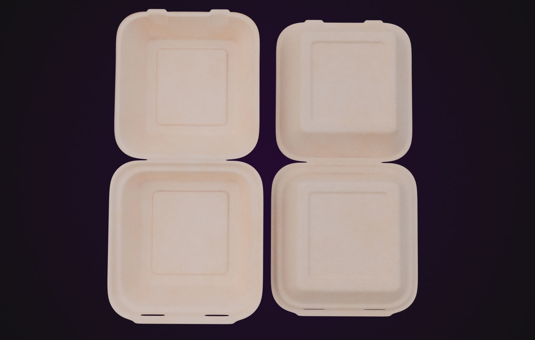 Cardboard paper - Disposable Container 3D model_7