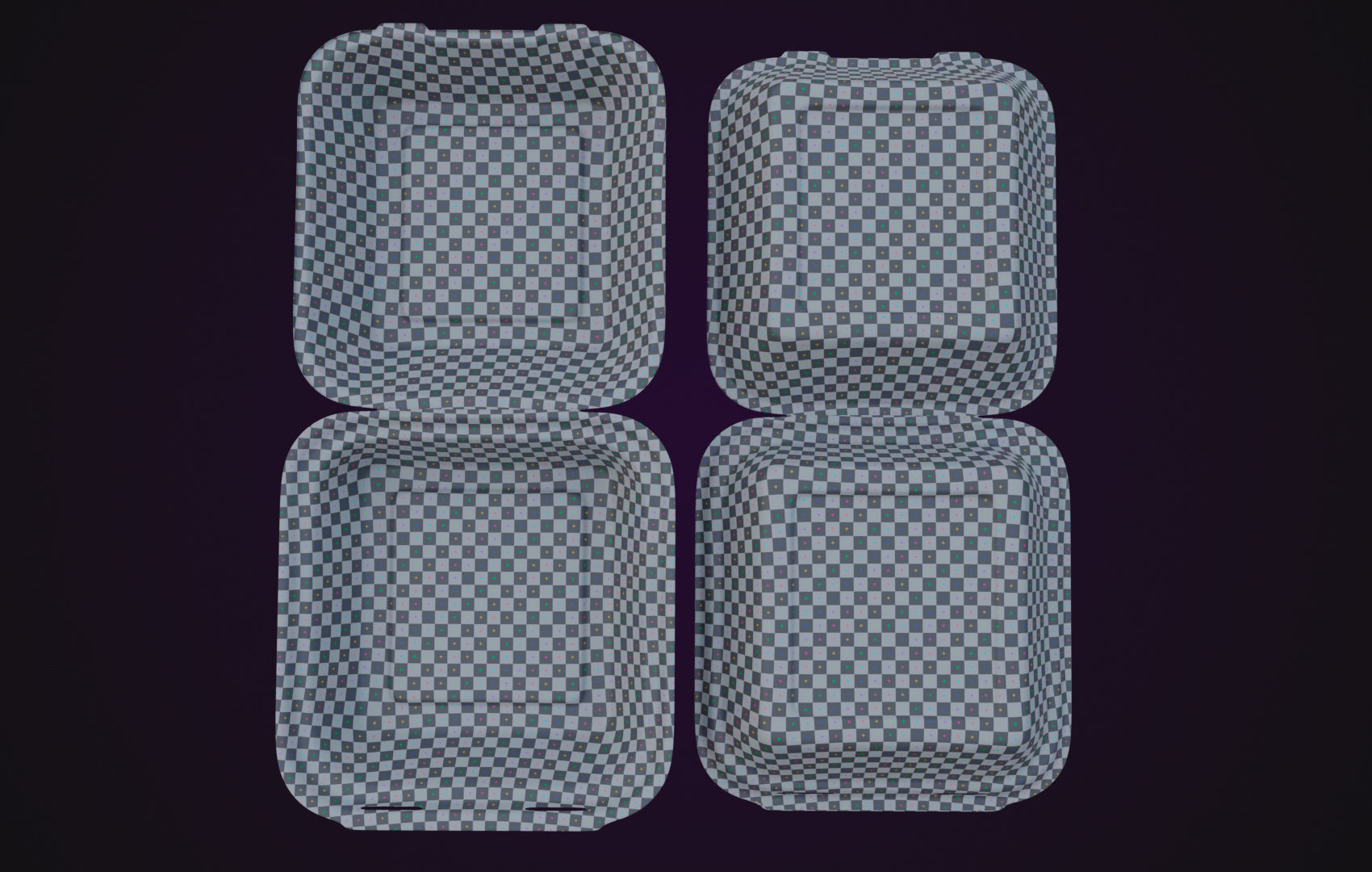 Cardboard paper - Disposable Container 3D model_20