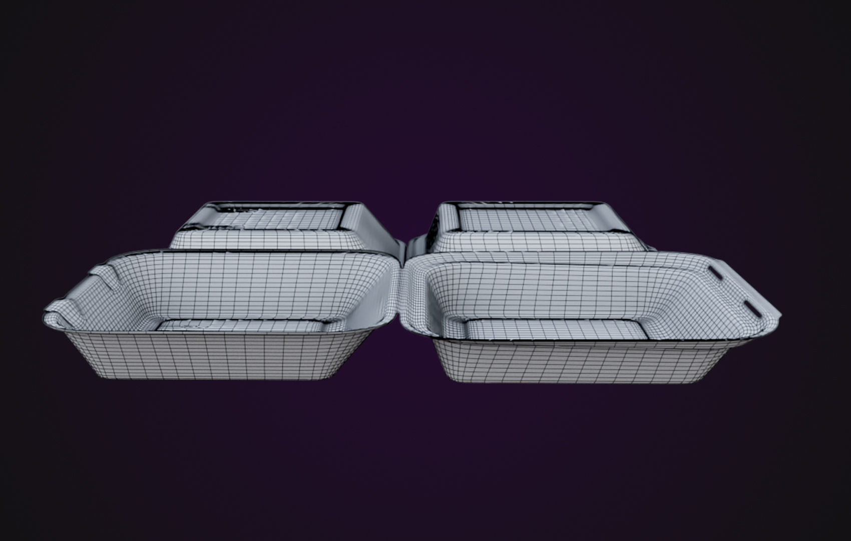 Cardboard paper - Disposable Container 3D model_14