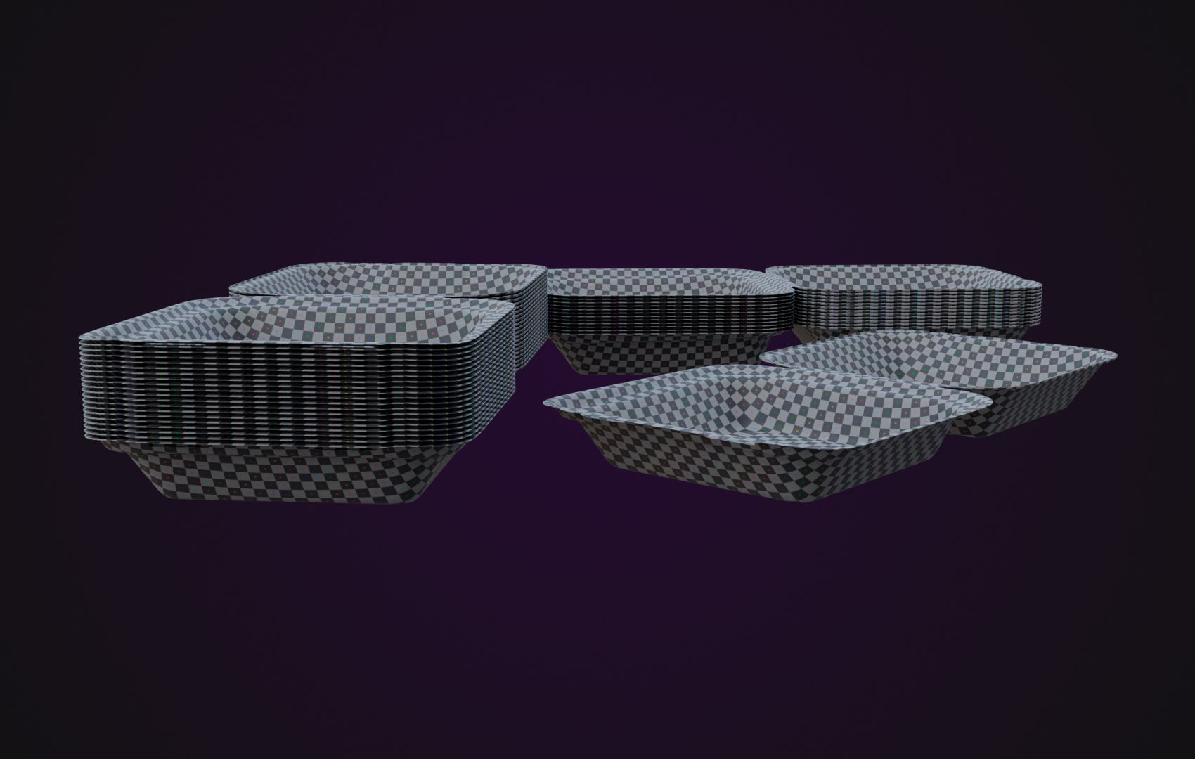 Cardboard paper - Disposable Container 3D model_28