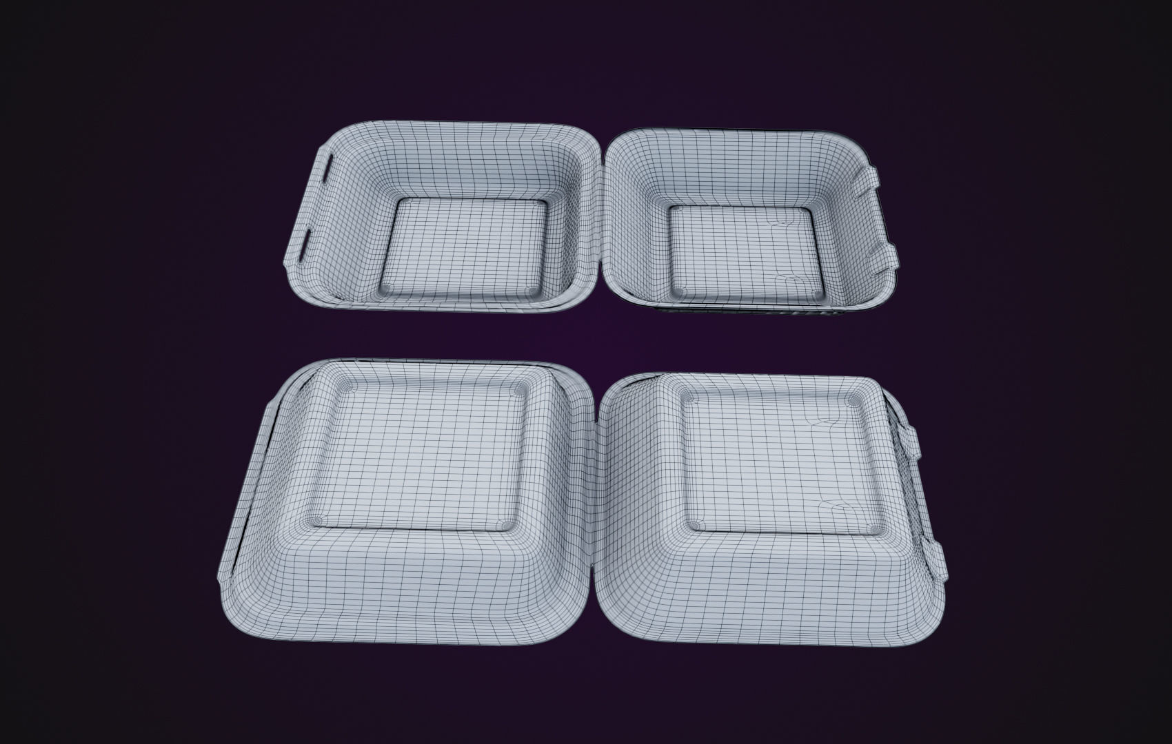 Cardboard paper - Disposable Container 3D model_30