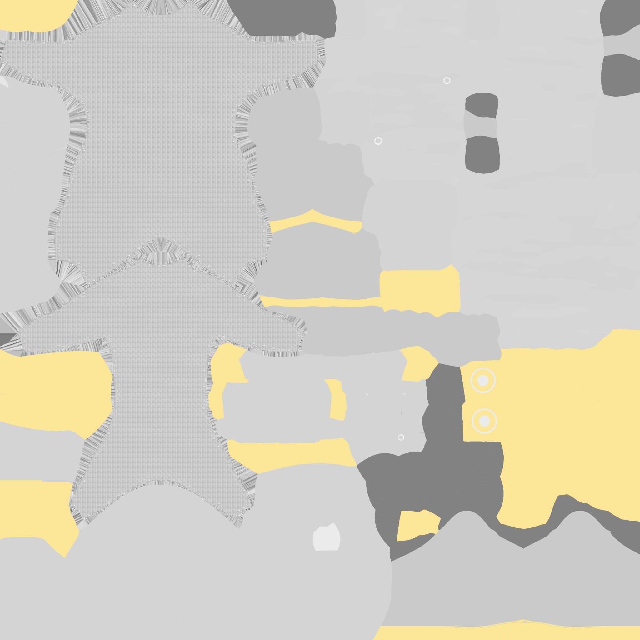 Astronaut Outfit 07 - White Gold - Character Design Fashion Low-poly 3D model_20