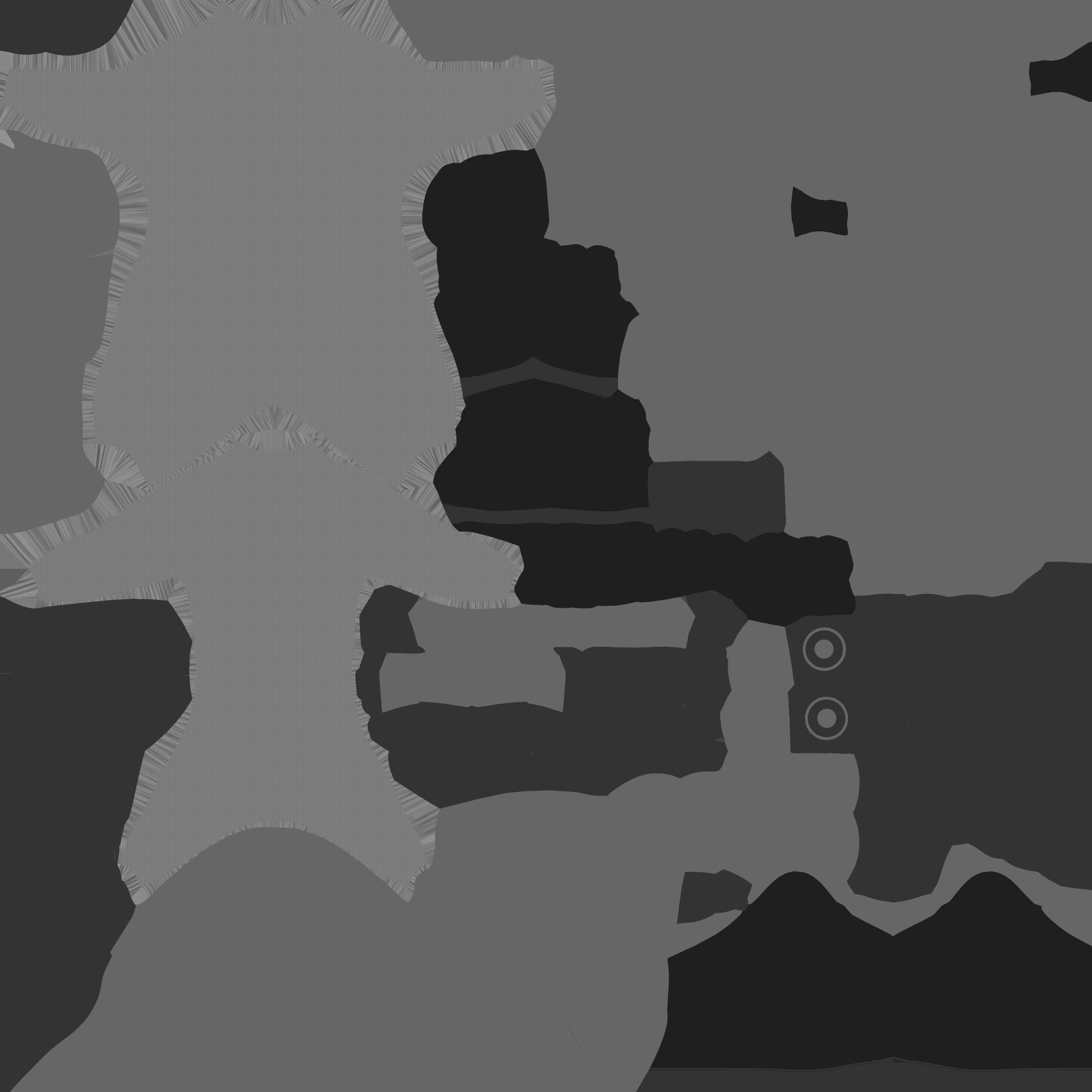 Astronaut Outfit 08 - Green Yellow - Character Design Fashion Low-poly 3D model_18