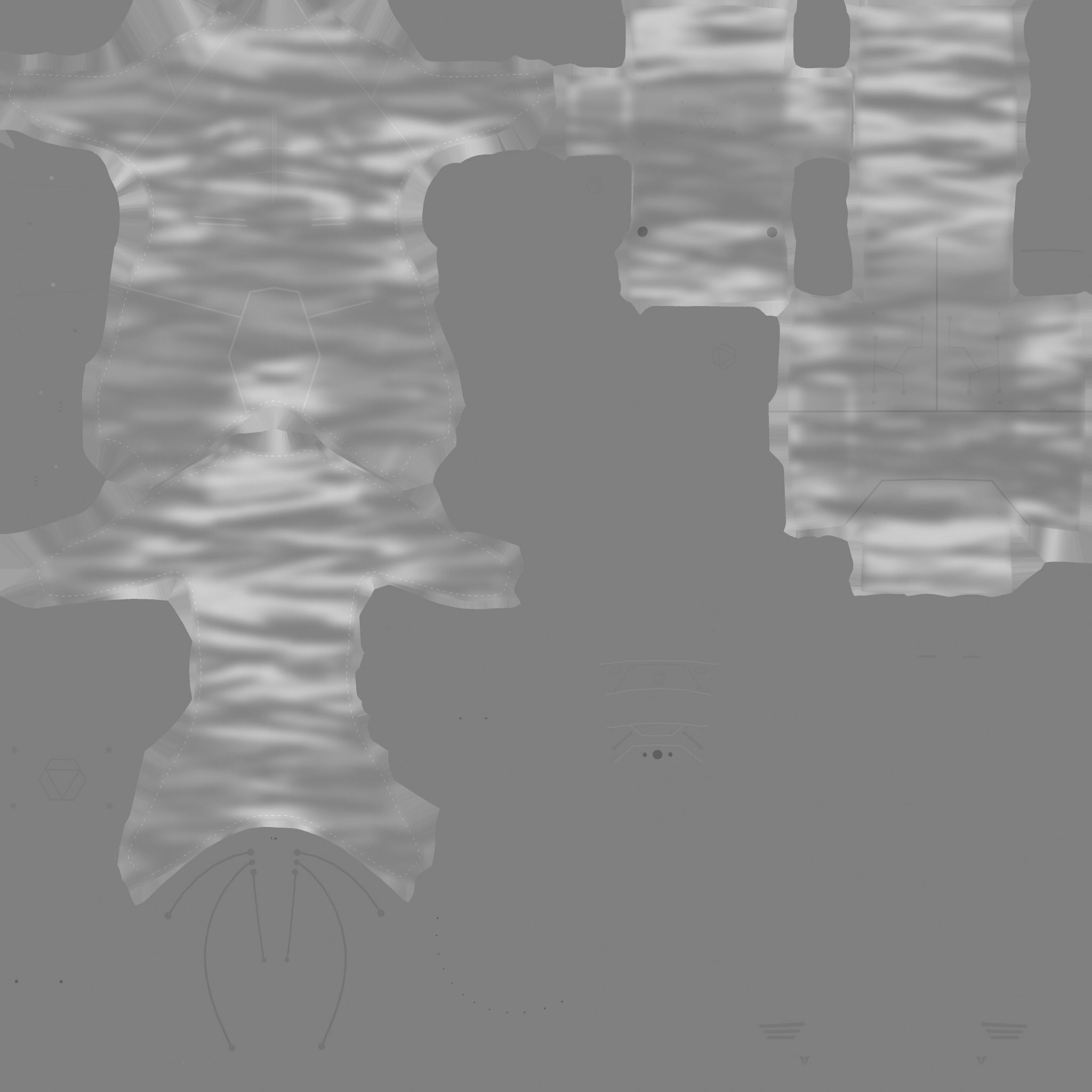 Astronaut Outfit 08 - Green Yellow - Character Design Fashion Low-poly 3D model_22