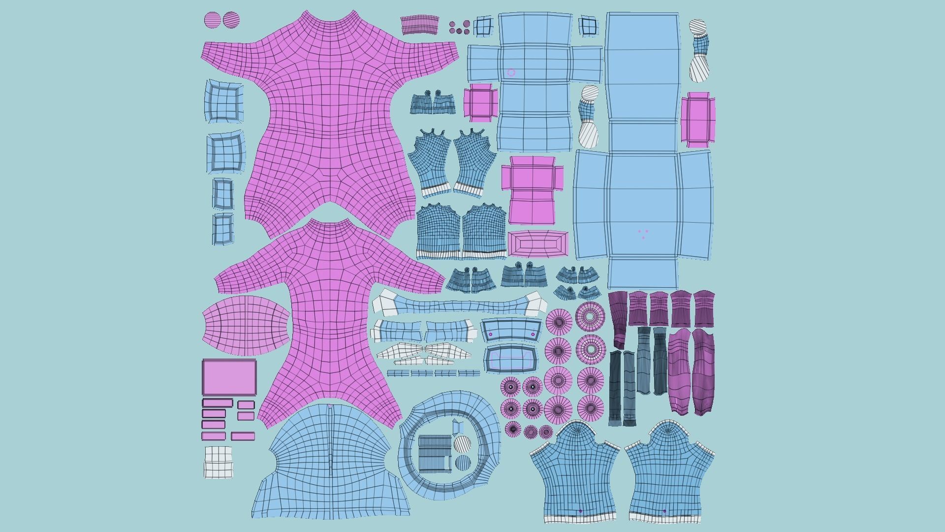 08 Complete Astronaut Outfit - Character Design Fashion 3D Model Collection_58