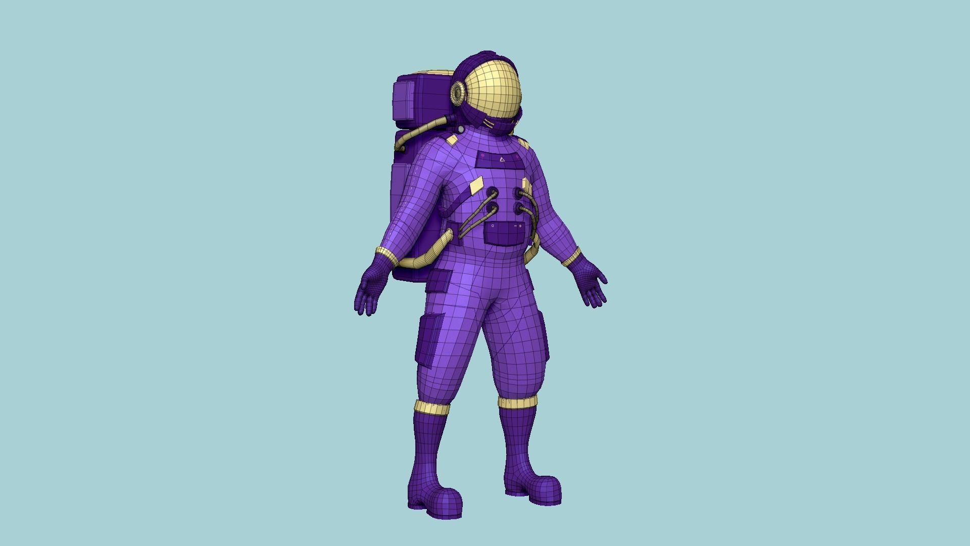 08 Complete Astronaut Outfit - Character Design Fashion 3D Model Collection_65