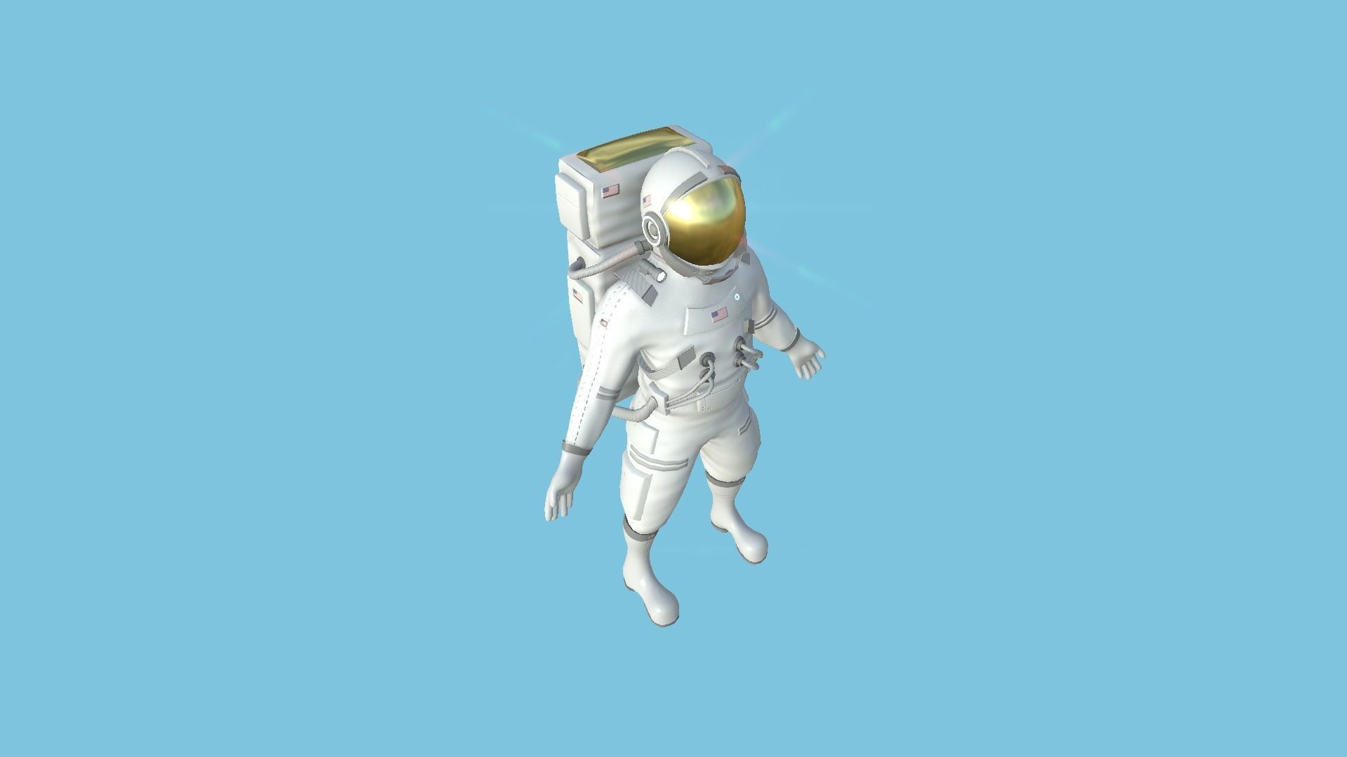 08 Complete Astronaut Outfit - Character Design Fashion 3D Model Collection_40