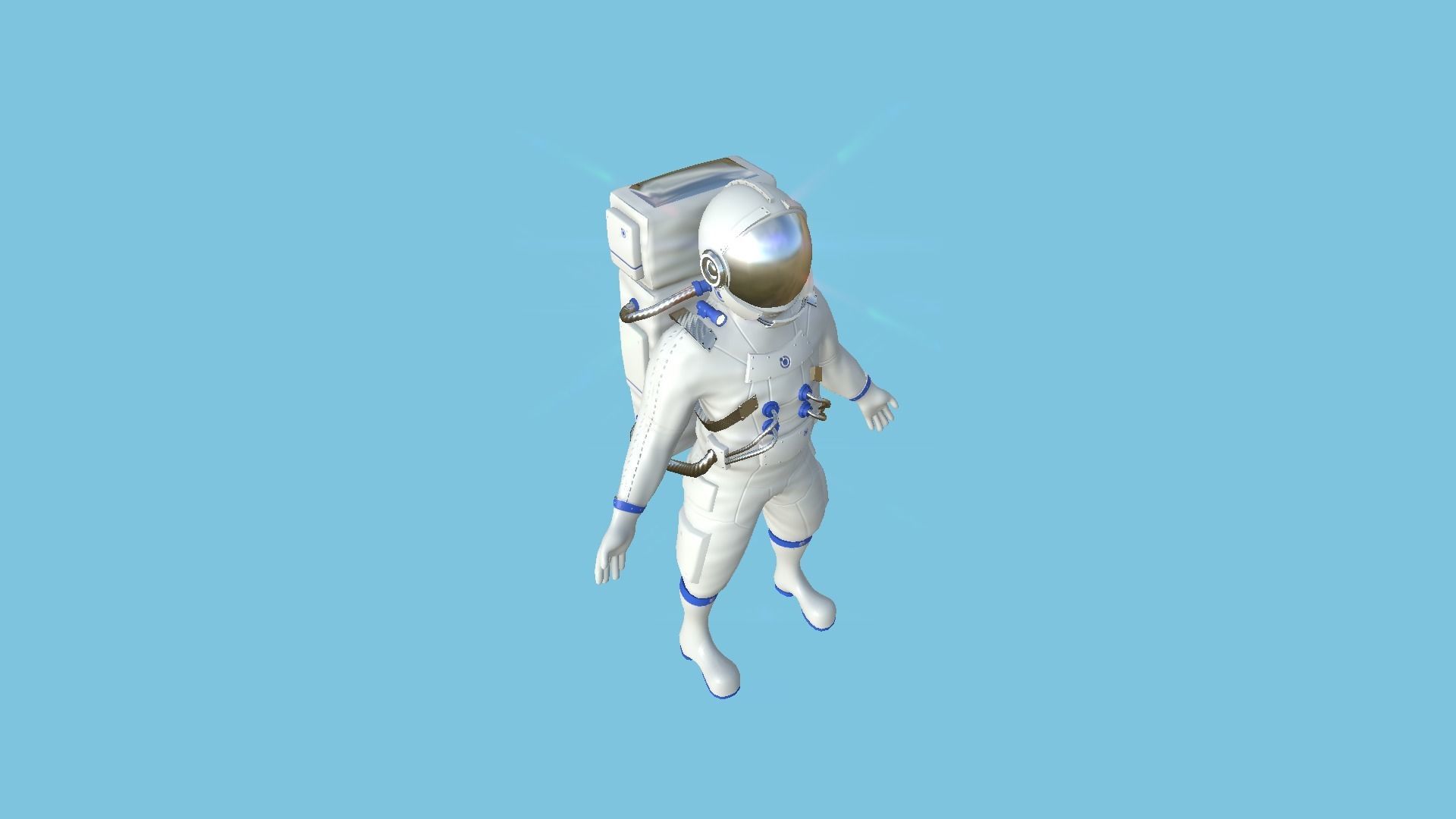 08 Complete Astronaut Outfit - Character Design Fashion 3D Model Collection_32