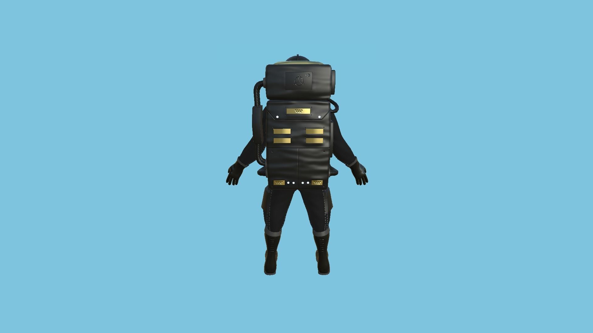 08 Complete Astronaut Outfit - Character Design Fashion 3D Model Collection_23