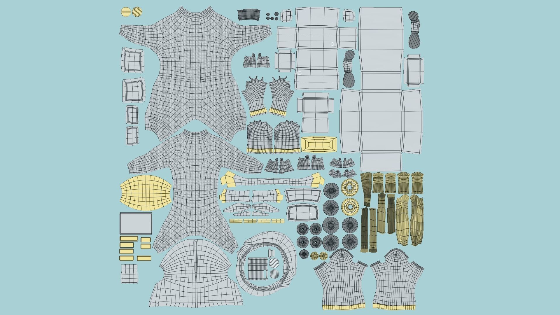 08 Complete Astronaut Outfit - Character Design Fashion 3D Model Collection_67