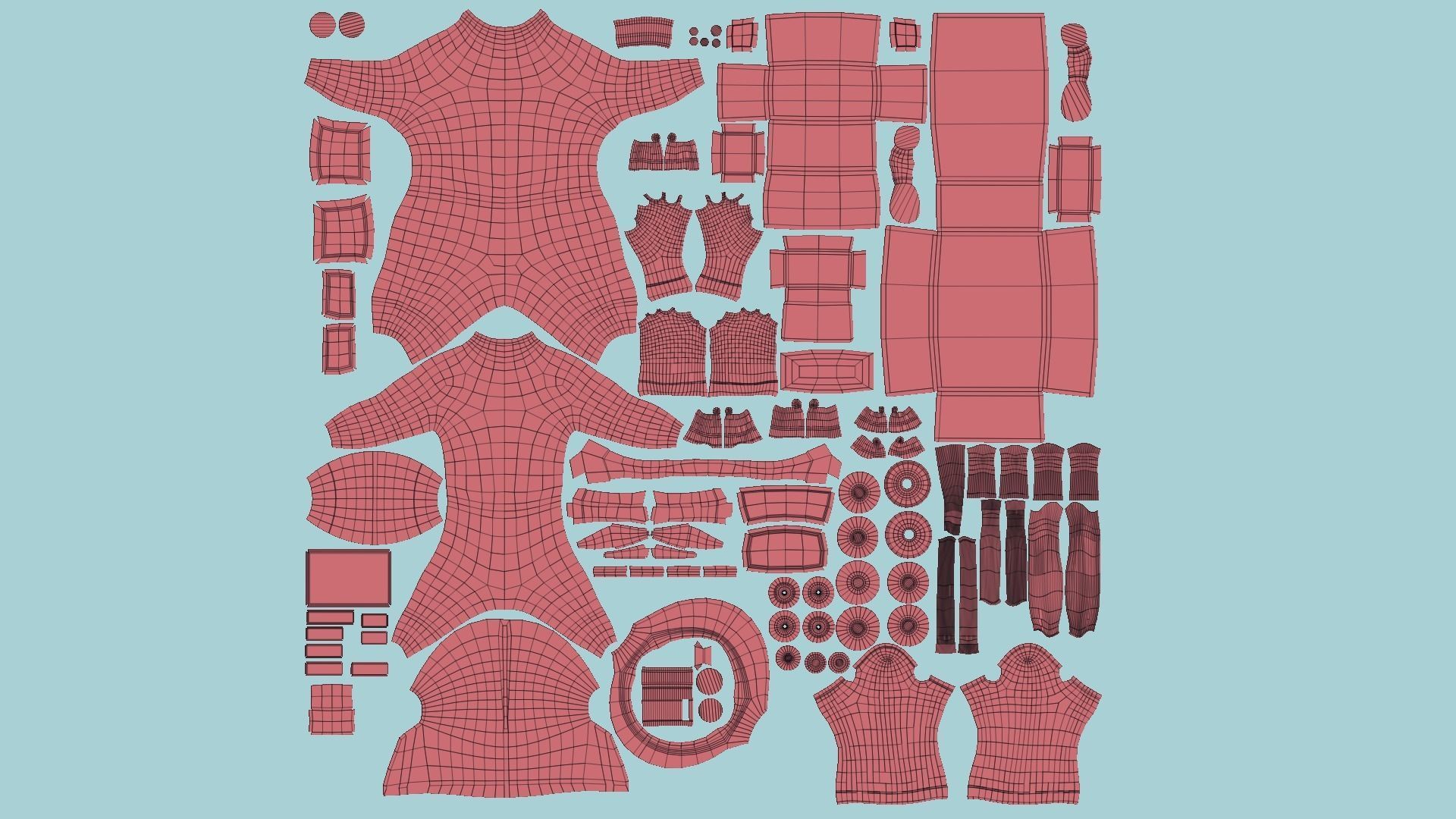 08 Complete Astronaut Outfit - Character Design Fashion 3D Model Collection_13